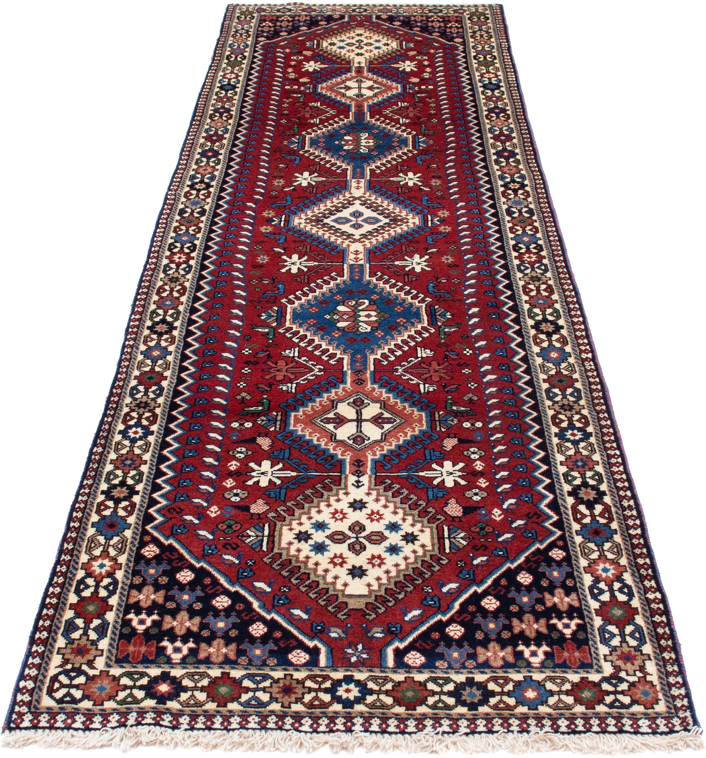 Image of morgenland Orientteppich »Perser - Nomadic - 290 x 81 cm - rot«, rechteckig, 10 mm Höhe, Wohnzimmer, Handgeknüpft, Einzelstück mit Zertifikat bei Ackermann Versand Schweiz