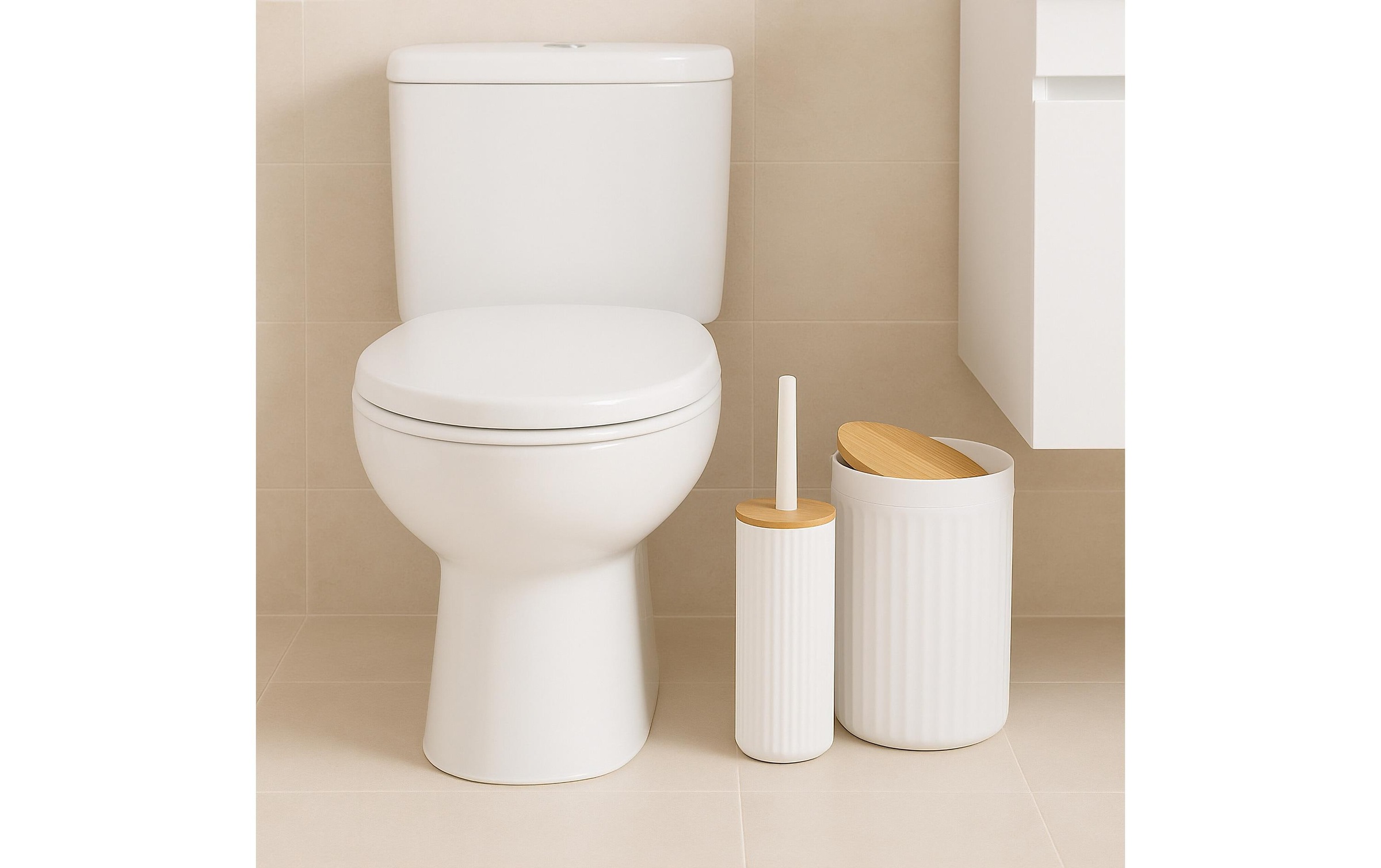 relaxdays Set d'accessoires de salle de bain »6-teilig«