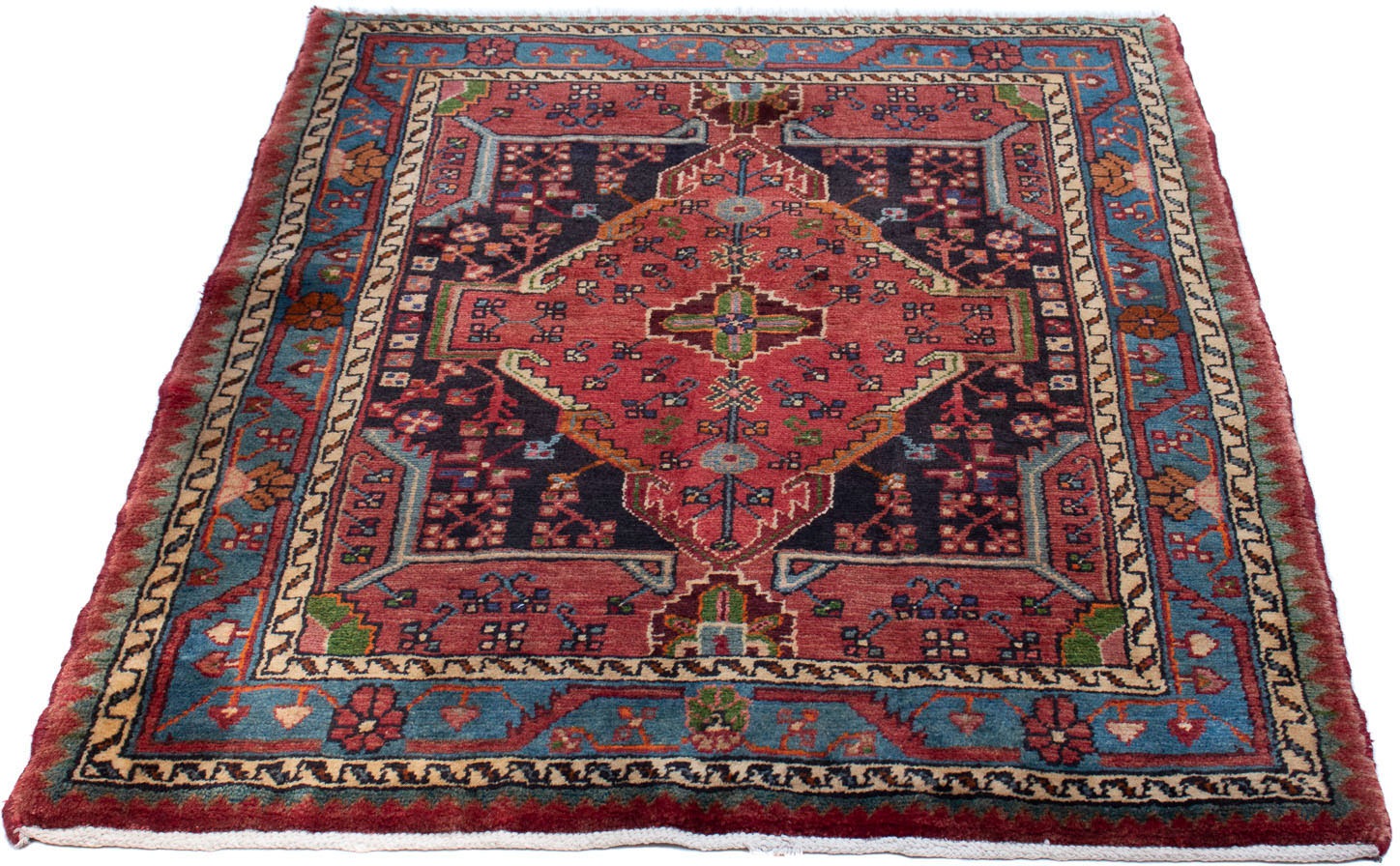 Image of morgenland Wollteppich »Heriz Medaillon 293 x 206 cm«, rechteckig, 0,6 mm Höhe, Unikat mit Zertifikat bei Ackermann Versand Schweiz