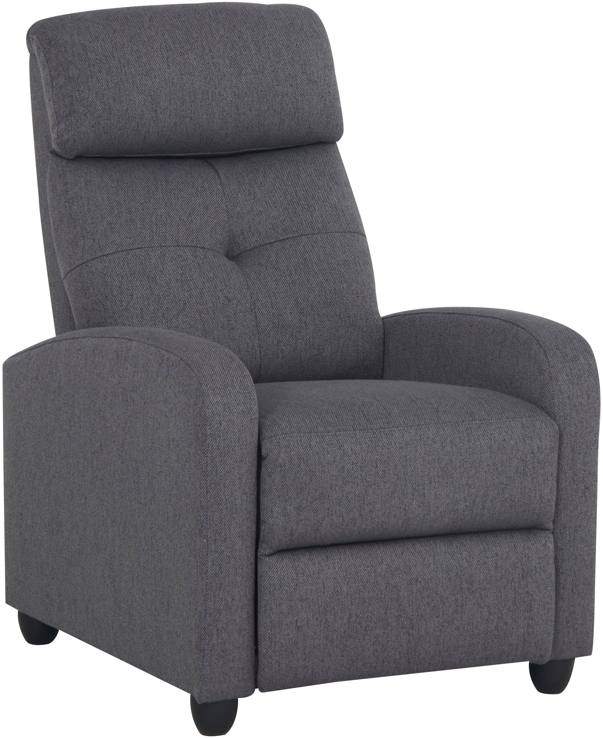 Home affaire Relaxsessel »VESOUL, TV-Sessel, Ruhesessel mit Schlaffunktion, Webstoff«, Loungesessel mit manueller Relax- und Liegefunktion (105°-135°)