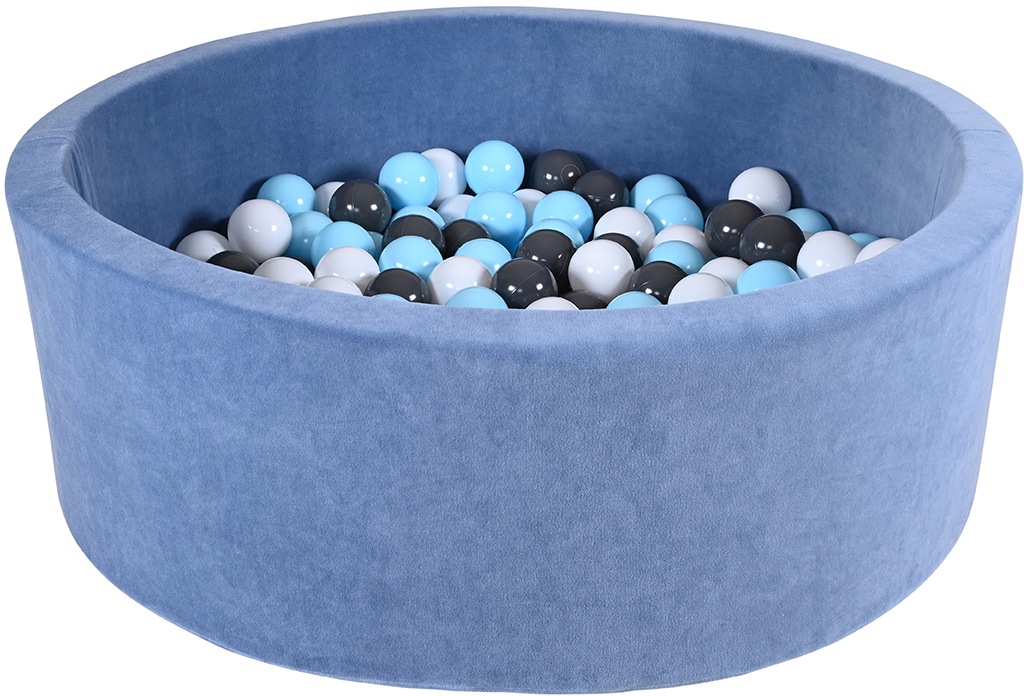 Image of Knorrtoys® Bällebad »Soft, Blue«, & 300 Bälle creme/Grey/lightBlue; Made in Europe bei Ackermann Versand Schweiz