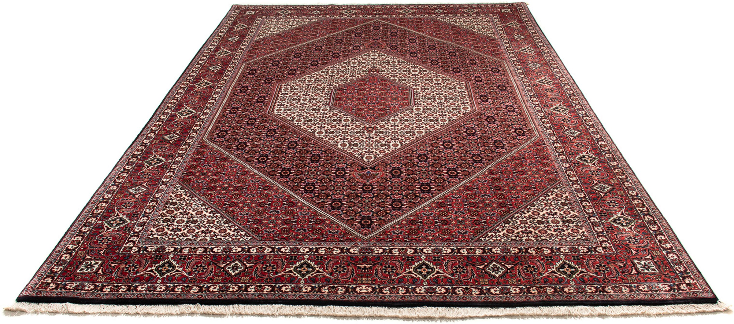 Image of morgenland Orientteppich »Perser - Bidjar - 308 x 202 cm - hellrot«, rechteckig, 15 mm Höhe, Wohnzimmer, Handgeknüpft, Einzelstück mit Zertifikat bei Ackermann Versand Schweiz