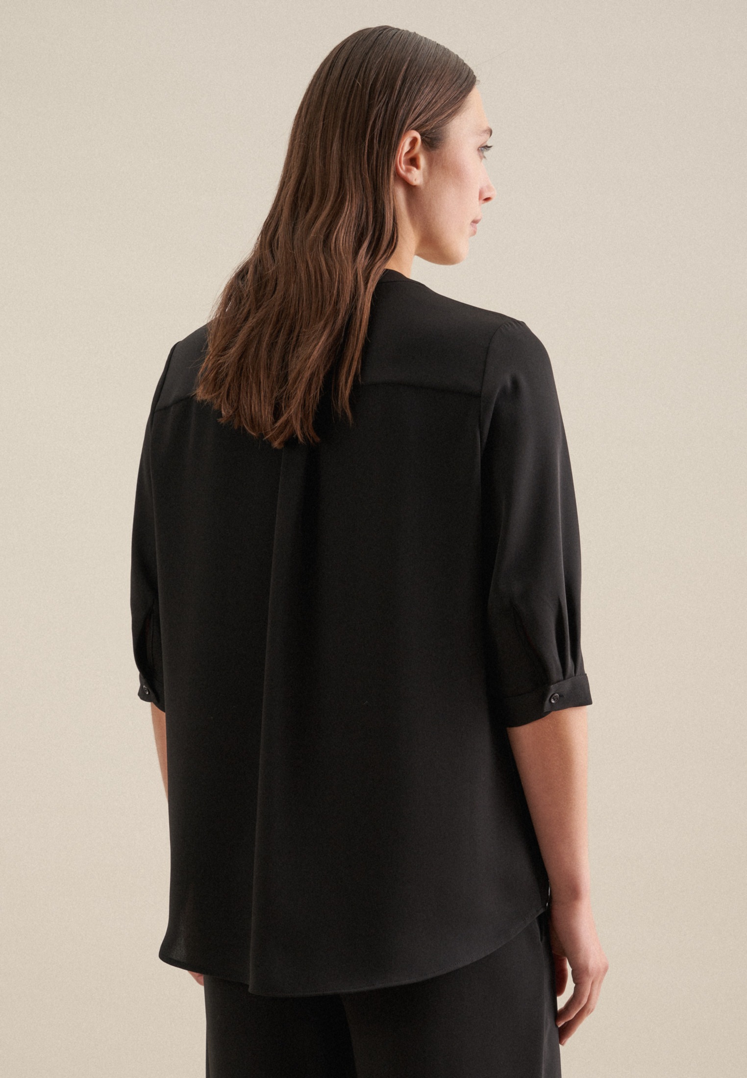 seidensticker Klassische Bluse »Schwarze Rose«, Tunika Uni