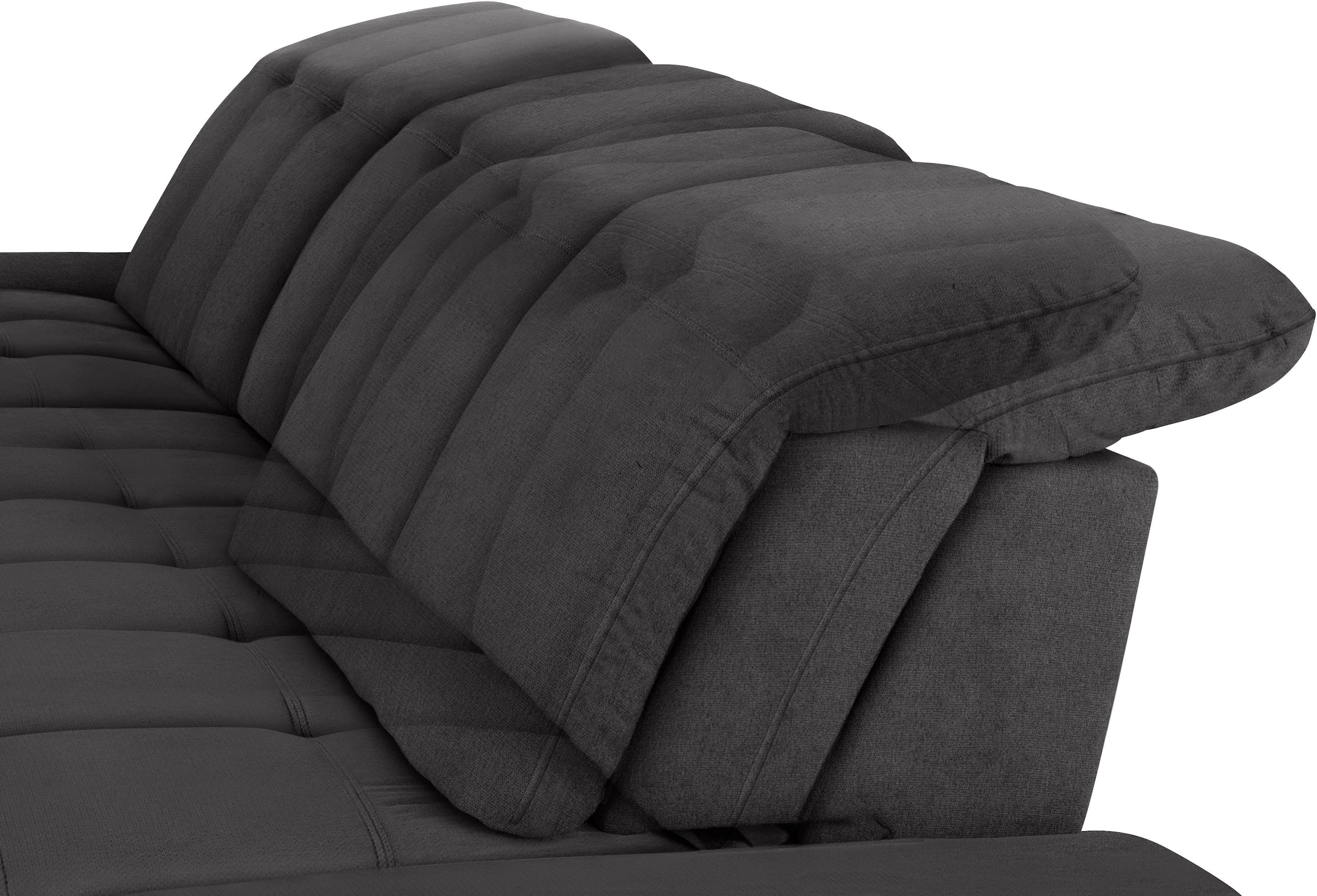 COTTA Ecksofa »Holiday L-Form mit Sitztiefen-, Armteil- und Kopfteilverstellung«, wahlweise mit Bettfunktion & Bettkasten