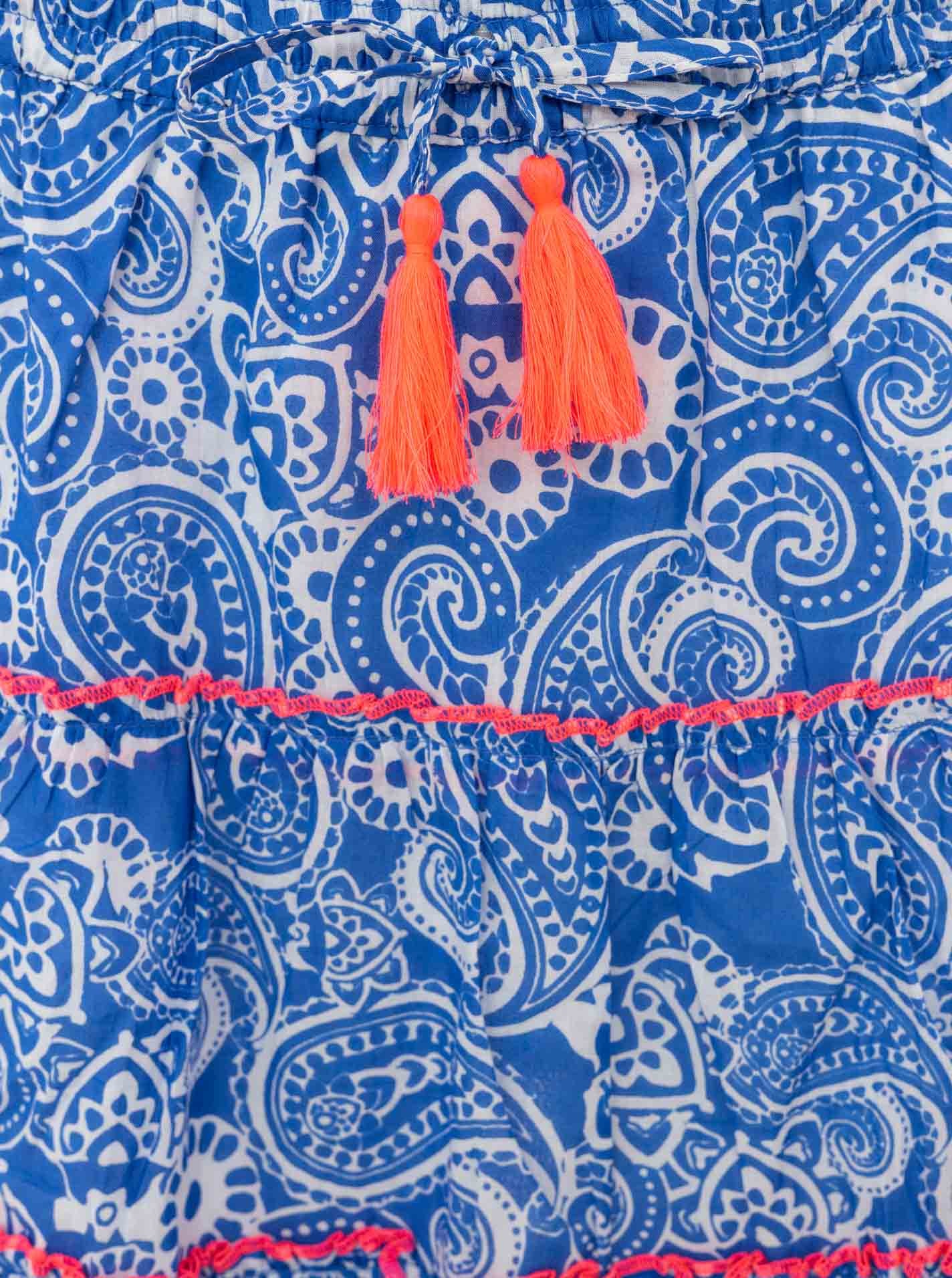 Zwillingsherz Minirock »"Paisley"« Paisleymuster, Tasseln, kurzer Schnitt