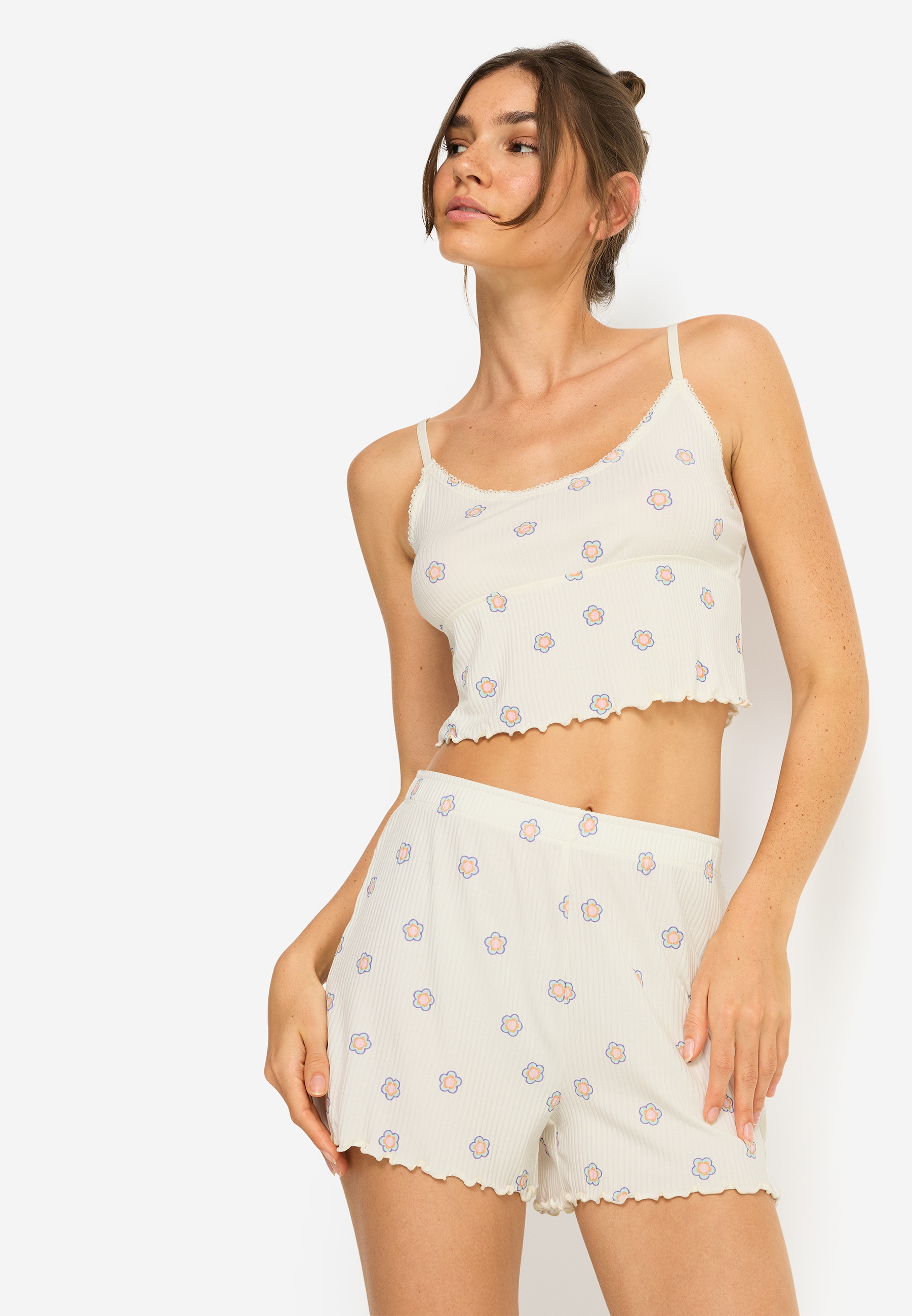 Image of LSCN by LASCANA Shorty Set, 2 tlg. All-over Print