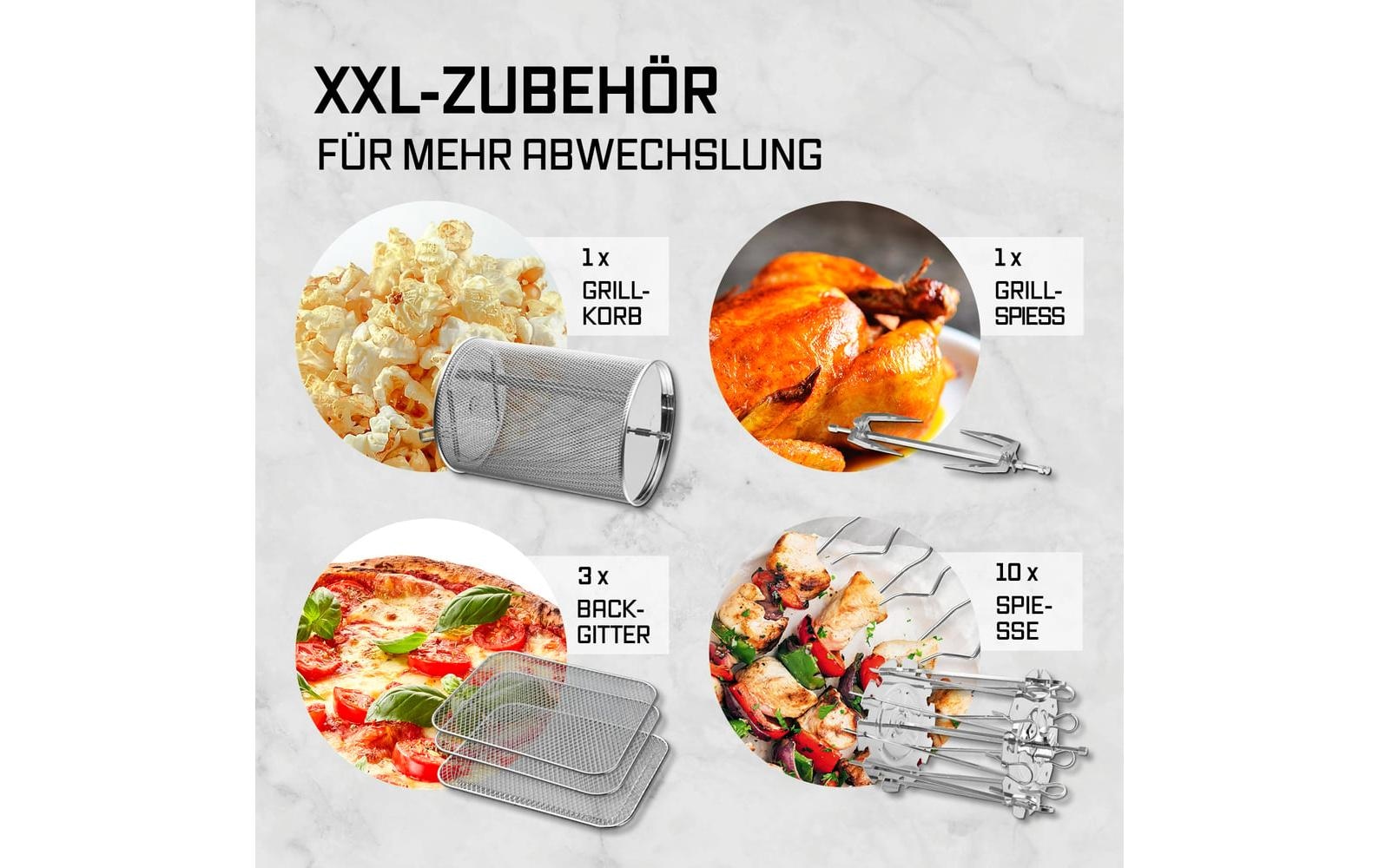 GOURMETmaxx Heissluftfritteuse »12,5 l« 1800 W