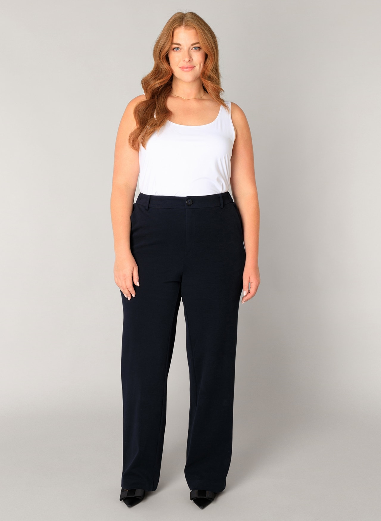 Base Level Curvy Pantalon en tissu »Yorinthe«  mit elastischem Bund und Stretch