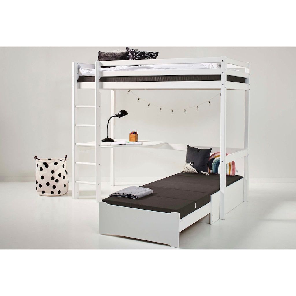 Hoppekids Hochbett »ECO Dream«, Kinderbett mit Schreibtisch & Loungesofa