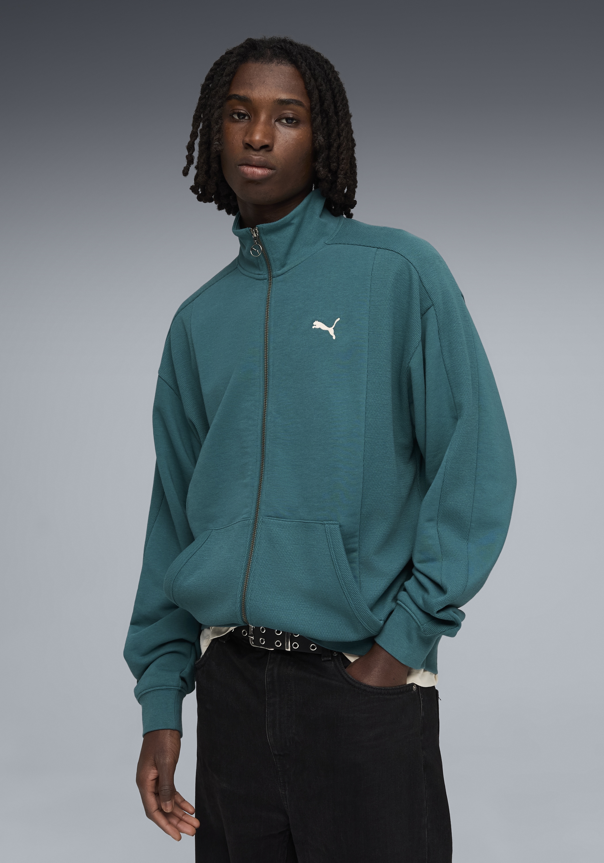 Image of PUMA Sweatjacke "CLASS RELAXED PINNACLE TRACK JACKET TR" normale Kragenform, für vielseitige Aktivitäten und Freizeit