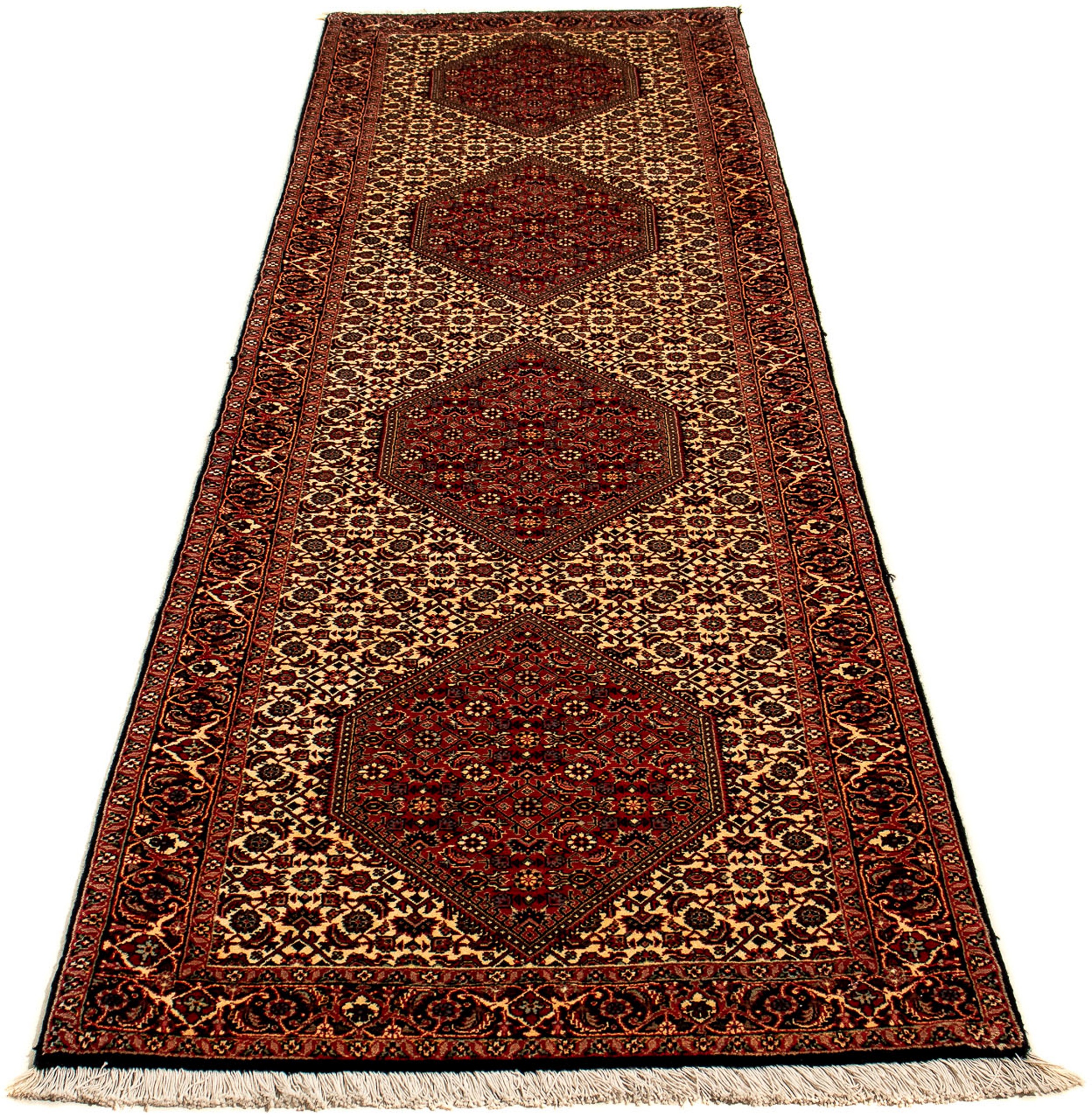 Image of morgenland Orientteppich »Perser - Bidjar - 305 x 83 cm - braun«, rechteckig, 15 mm Höhe, Wohnzimmer, Handgeknüpft, Einzelstück mit Zertifikat bei Ackermann Versand Schweiz