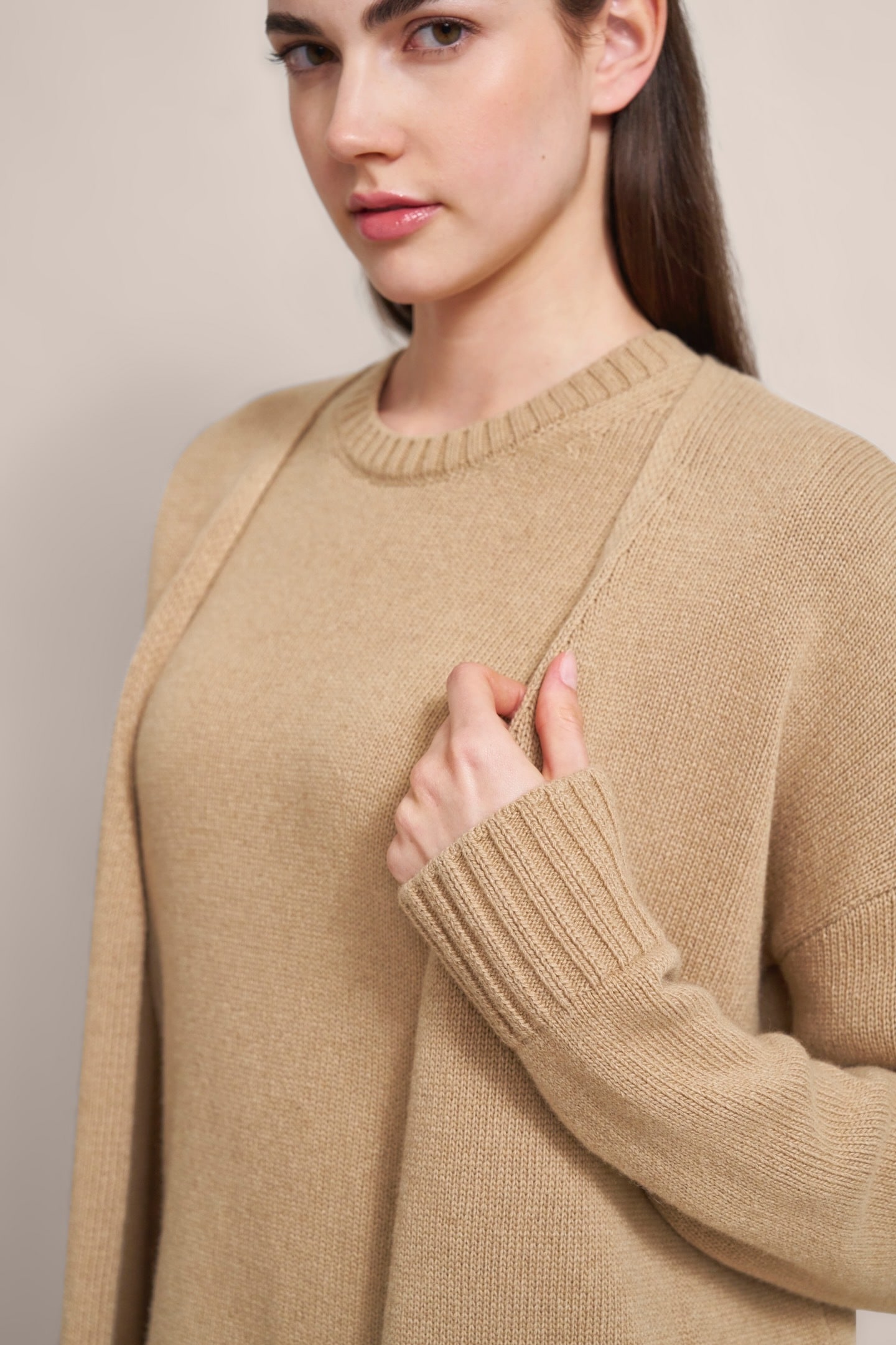 bugatti Strickjacke, mit breitem Rippenbündchen