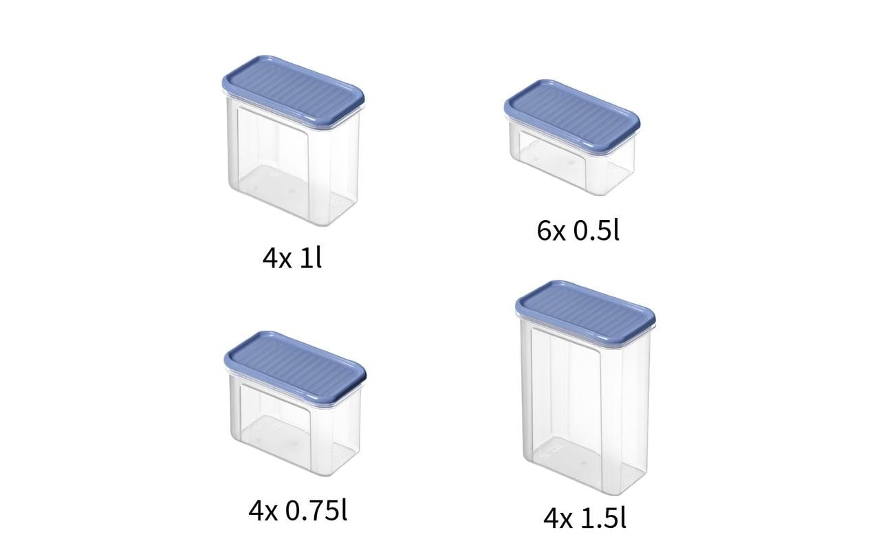 ROTHO Vorratsdose »Set Premium 18 tlg. Domino 16 l« 18 tlg.