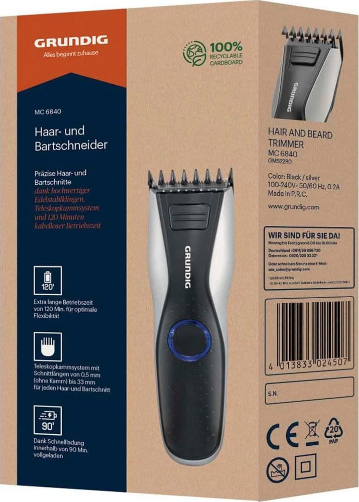 Grundig Haar- und Bartschneider »MC 6840«