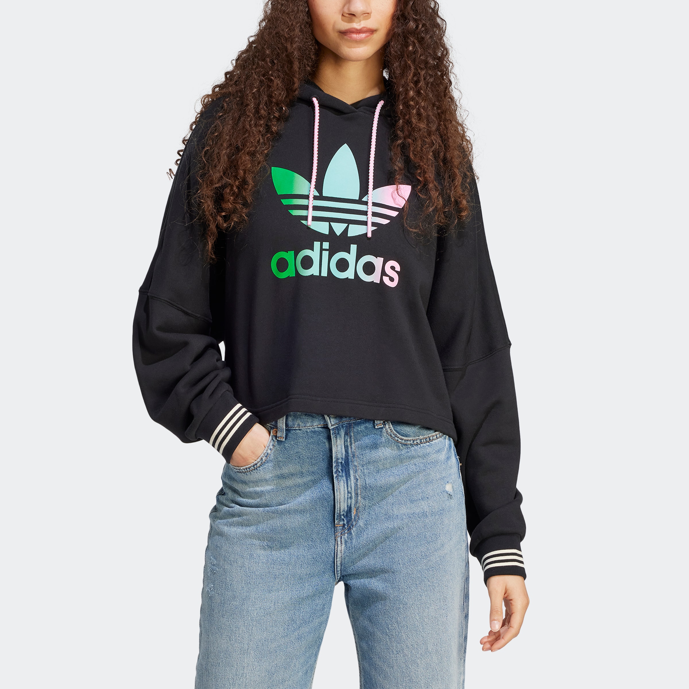 ♕ adidas Originals Kapuzensweatshirt »ADICOLOR 70S CROPPED HOODIE«  versandkostenfrei auf | Sweatshirts