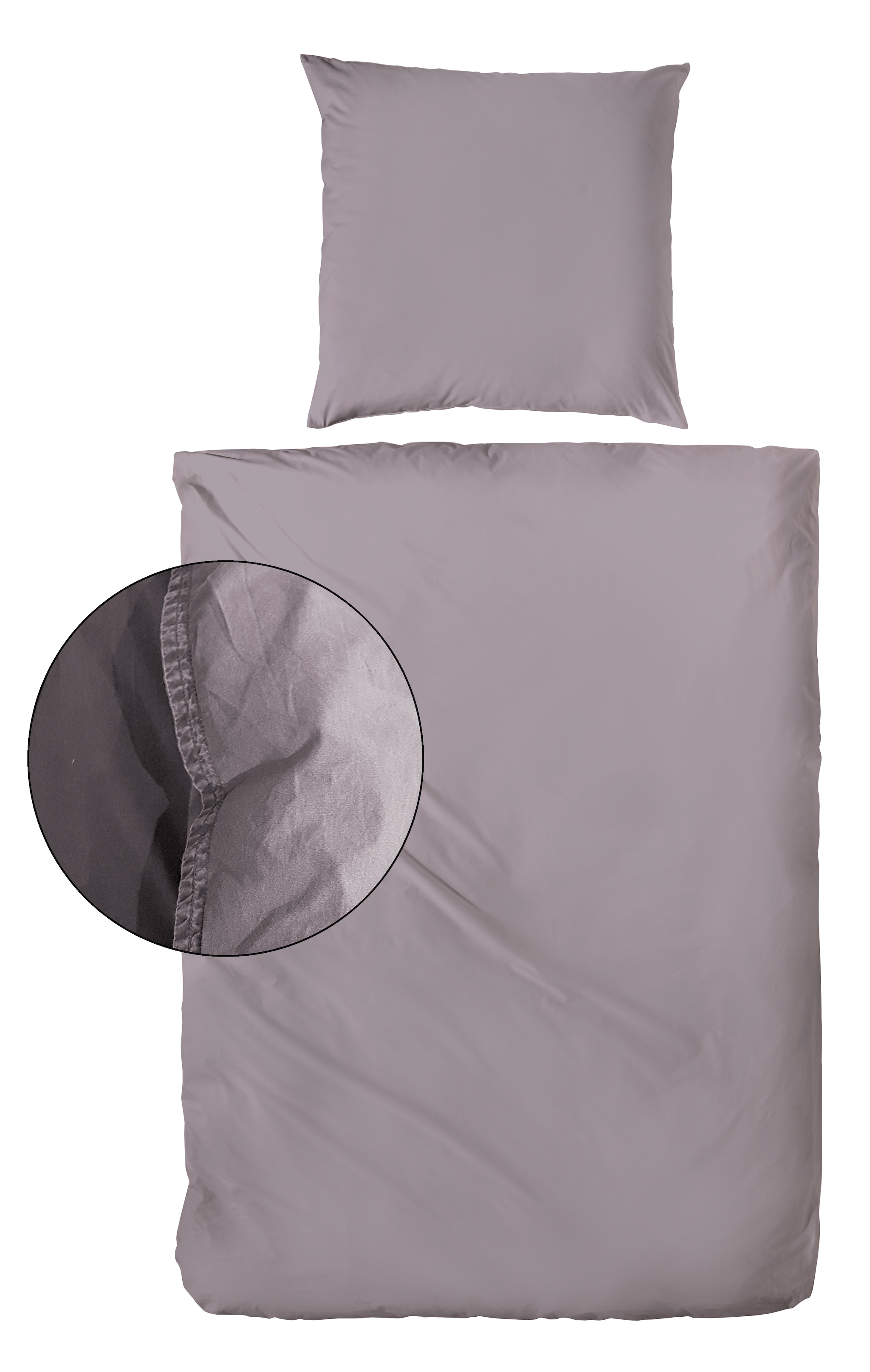 Primera Linge de lit »Stone-Washed in Gr. 135x200, 155x220 oder 200x200 cm« 2 cuis 100% Baumwolle, Bettwäsche in feinem Knitterlook, weicher Griff