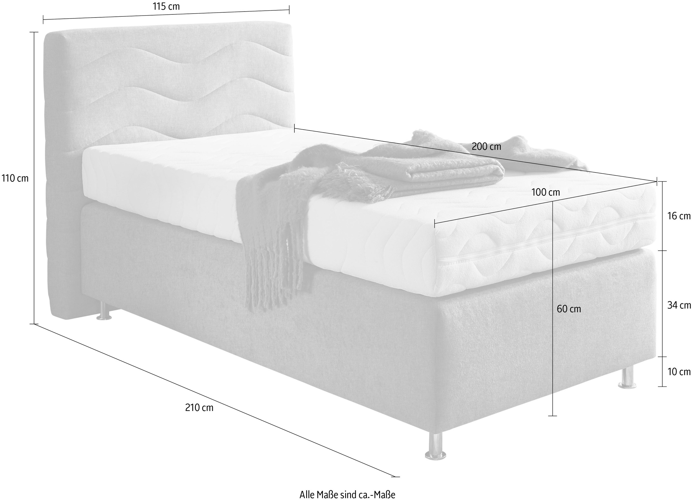 Westfalia Schlafkomfort Boxspringbett »Sigma«