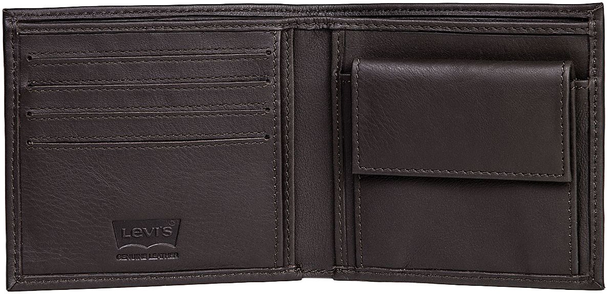Levi's® Porte-monnaie »VINTAGE TWO HORSE BIFOLD COIN WALLET« aus Vollnarbenleder Herrenbörse Portemonnaie