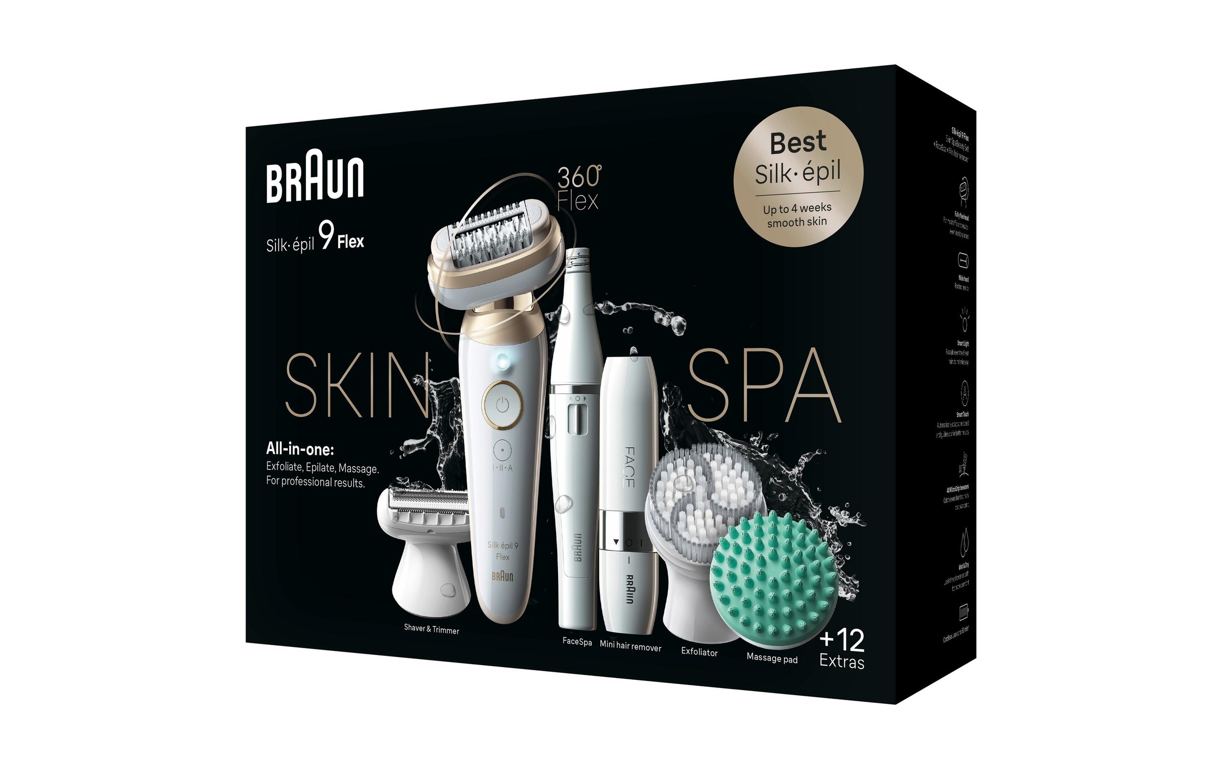 Braun Epilierer »Silk-épil 9 Flex SkinSpa 9-681 3D«