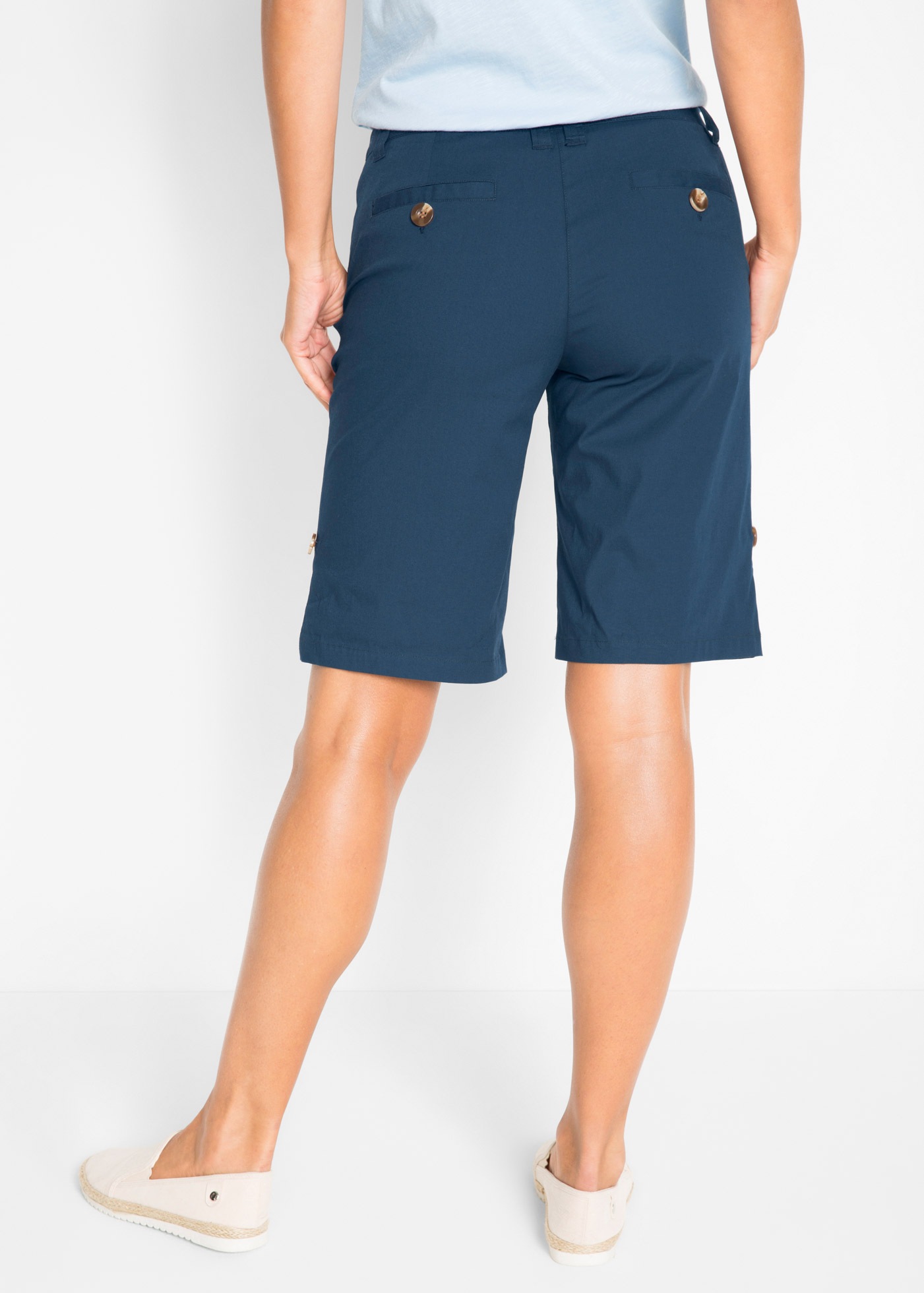 bonprix Bermudas »Stretch Bermuda«  mit krempelbaren Beinen, Regular Fit