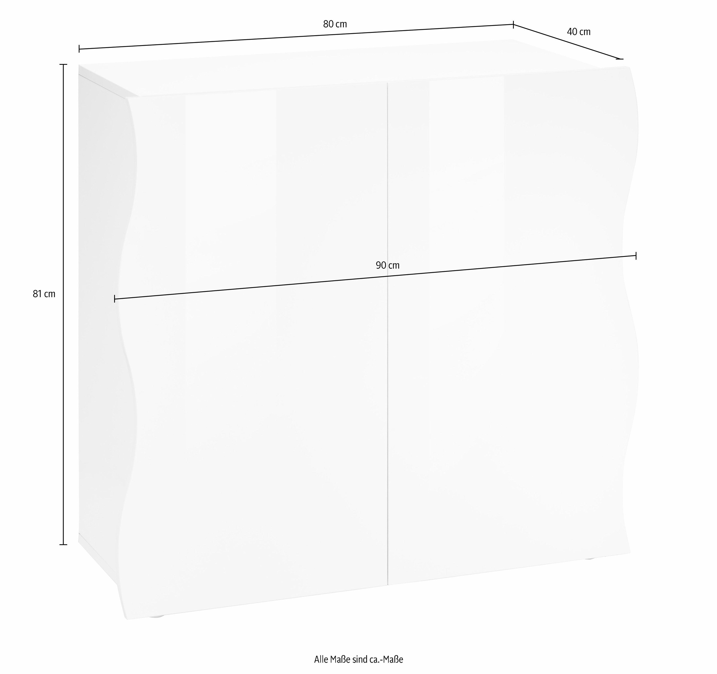 Home affaire Kommode »Onda« Breite 90 cm