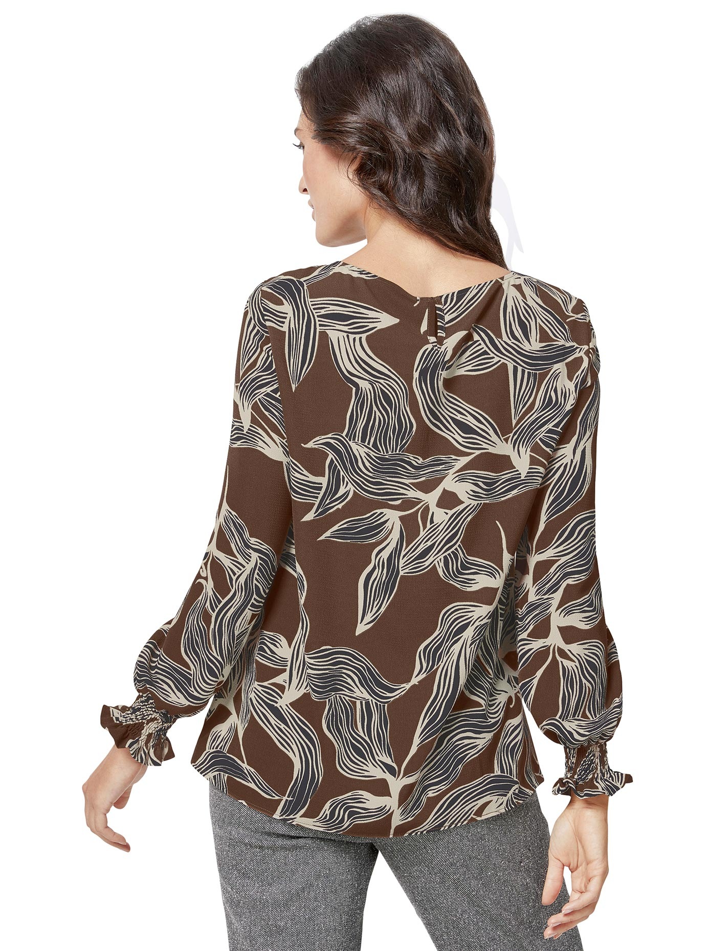 Creation L Bluse in Crêpe-Optik