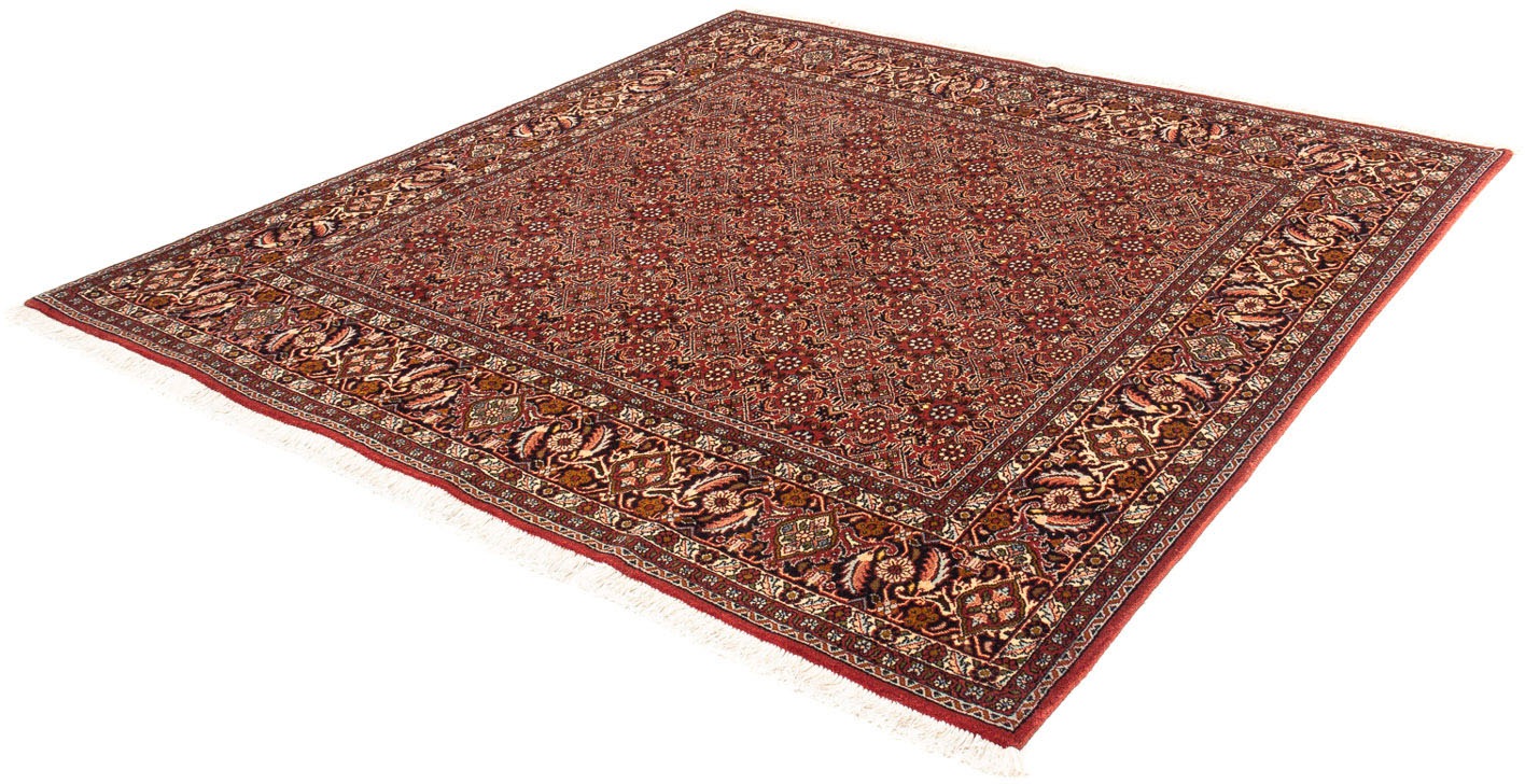 Image of morgenland Orientteppich »Perser - Bidjar quadratisch - 197 x 190 cm - hellrot«, quadratisch, 15 mm Höhe, Wohnzimmer, Handgeknüpft, Einzelstück mit Zertifikat bei Ackermann Versand Schweiz