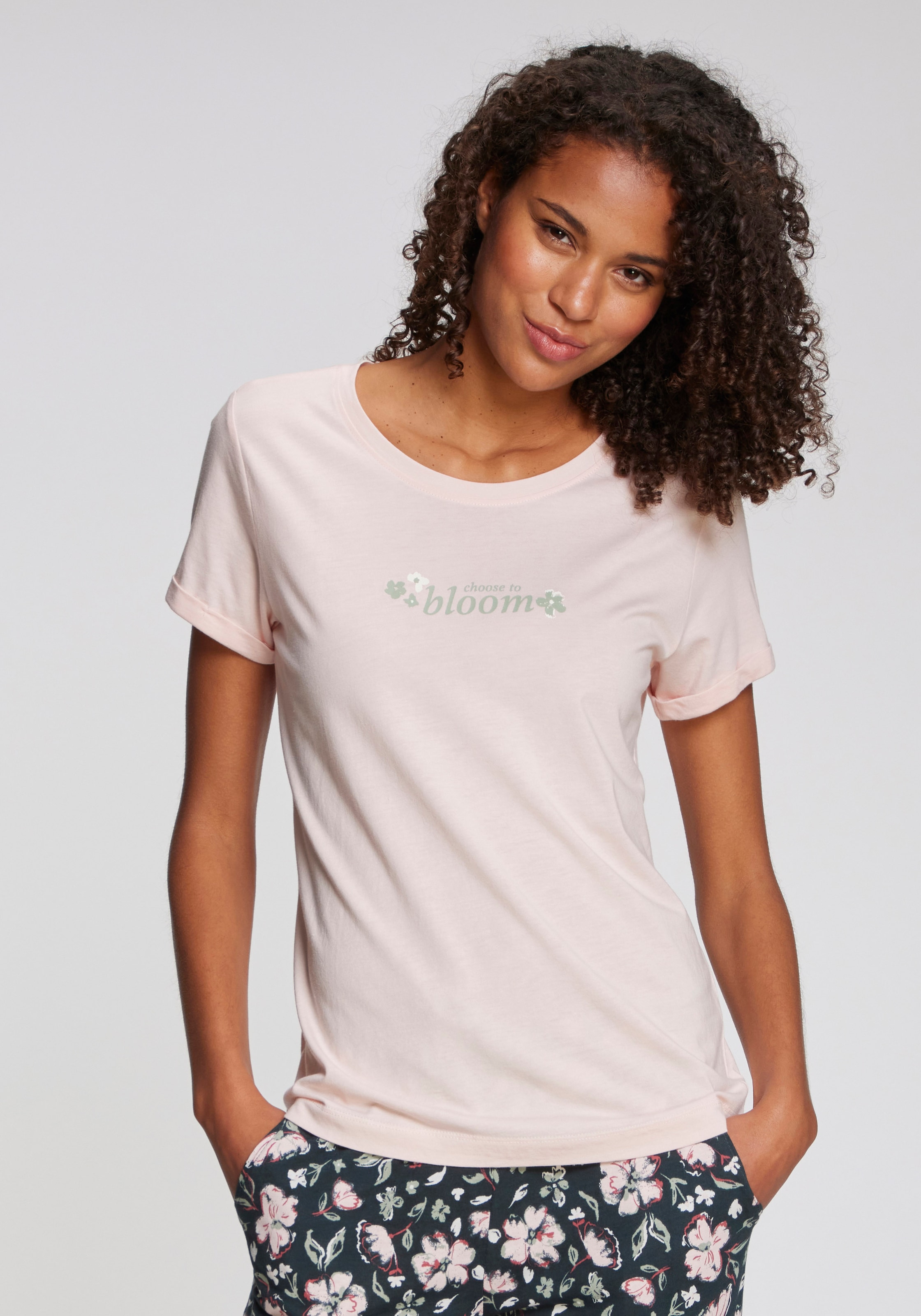 Image of s.Oliver Pyjamaoberteil mit kleinem Frontprint