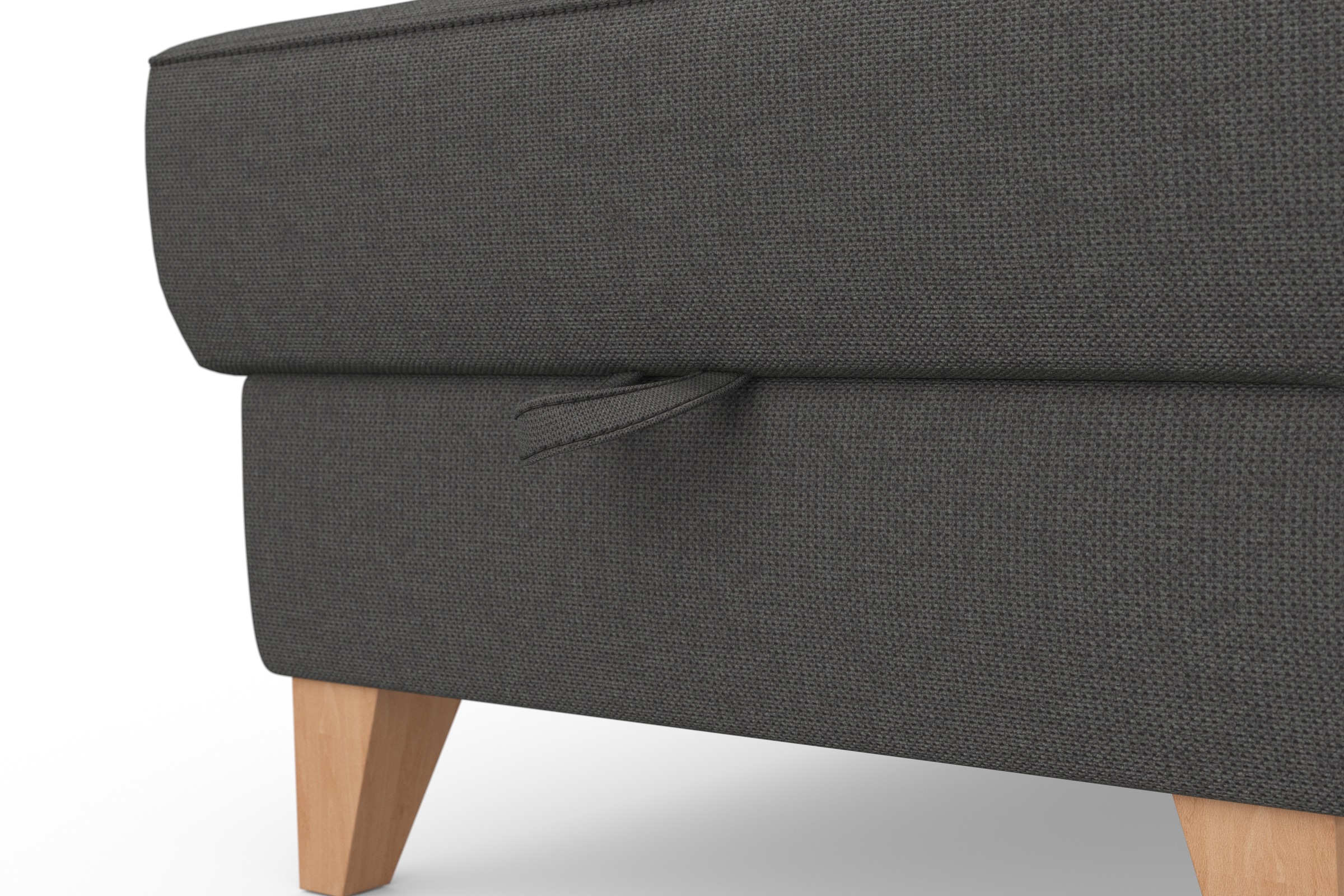 sit&more Ecksofa »Visby L-Form«, Wahlweise mit Bettfunktion und Bettkasten, frei im Raum stellbar