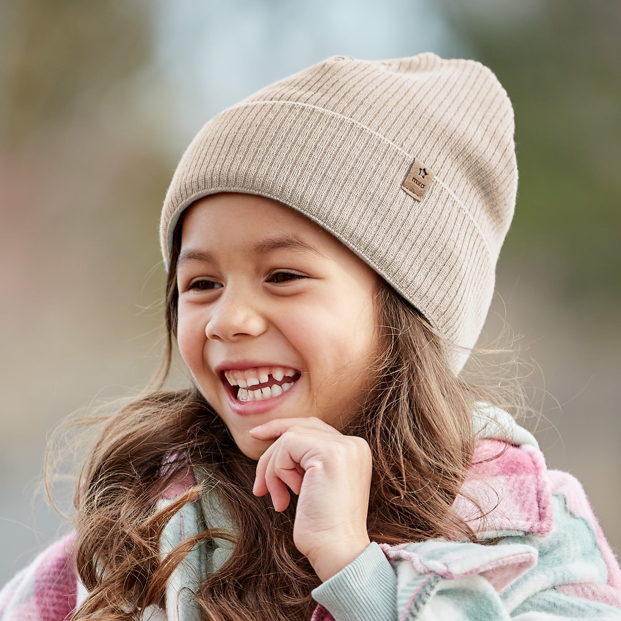 MAXIMO Beanie, aus Baumwolle, wärmend, gefüttert, unifarben