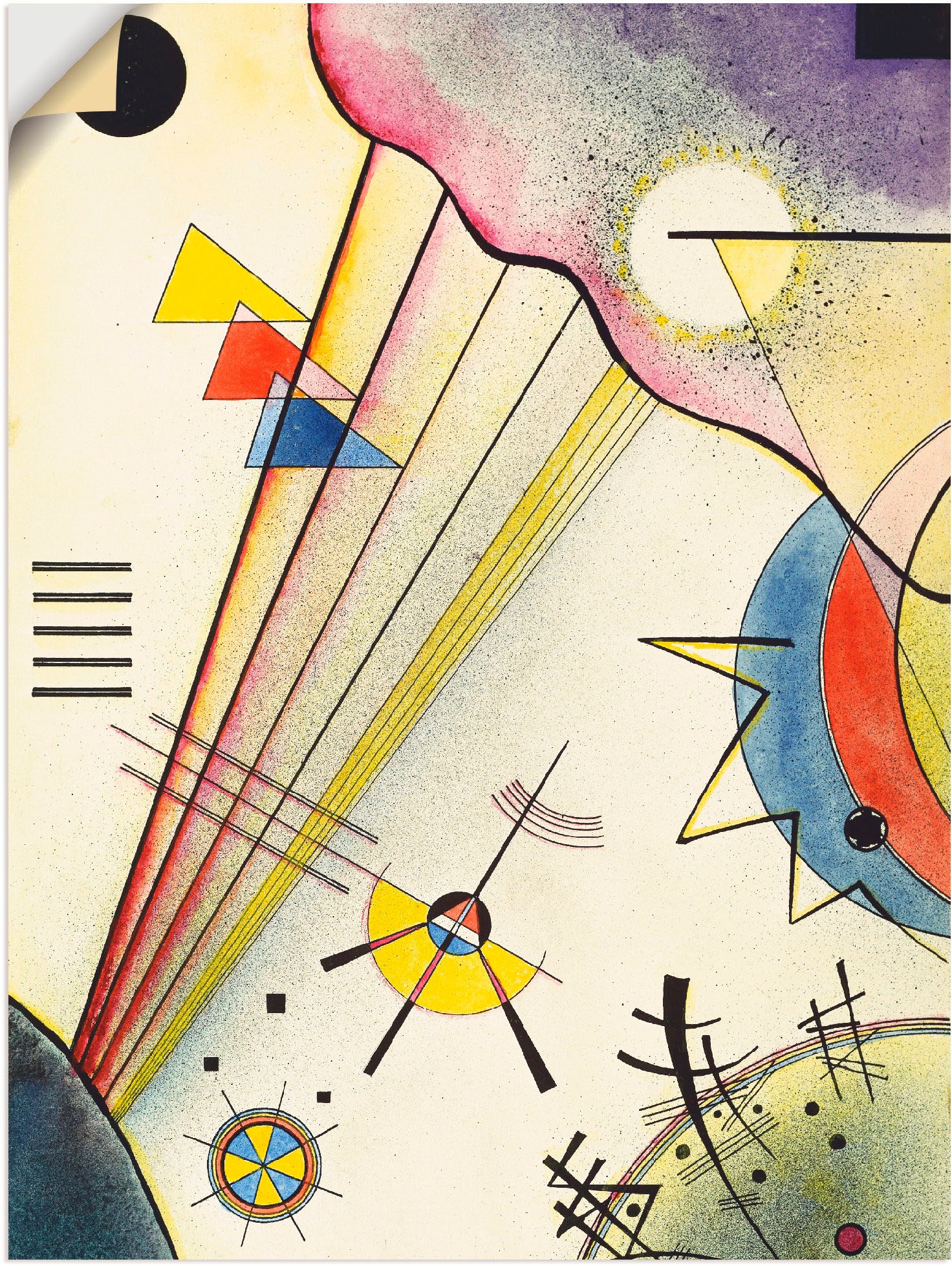 Image of Artland Wandbild »Deutliche Verbindung. 1925«, Muster, (1 St.), in vielen Grössen & Produktarten -Leinwandbild, Poster, Wandaufkleber / Wandtattoo auch für Badezimmer geeignet bei Ackermann Versand Schweiz