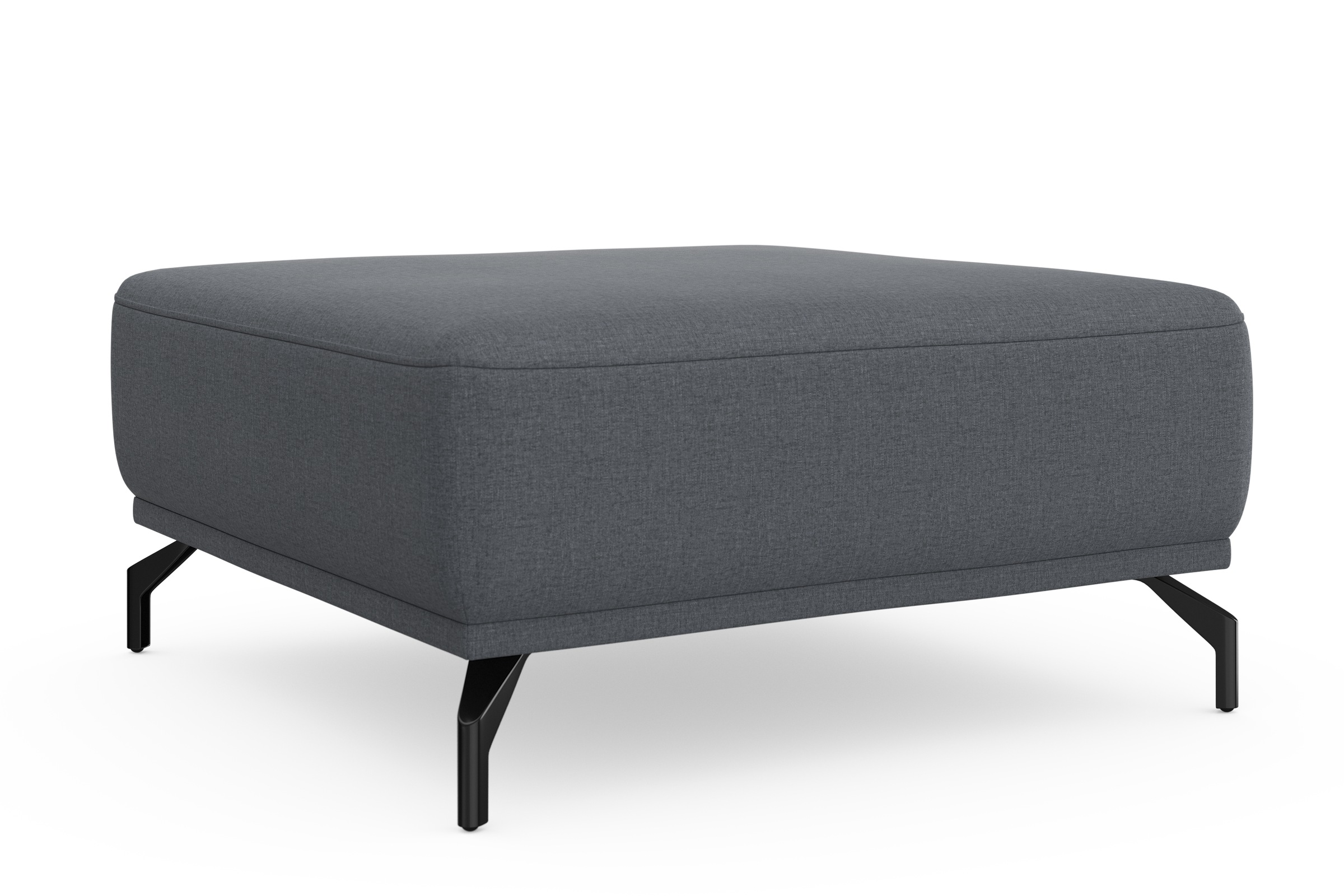 sit&more Hocker »Bailando«, mit Federkern und schwarzen, matten Metallfüssen