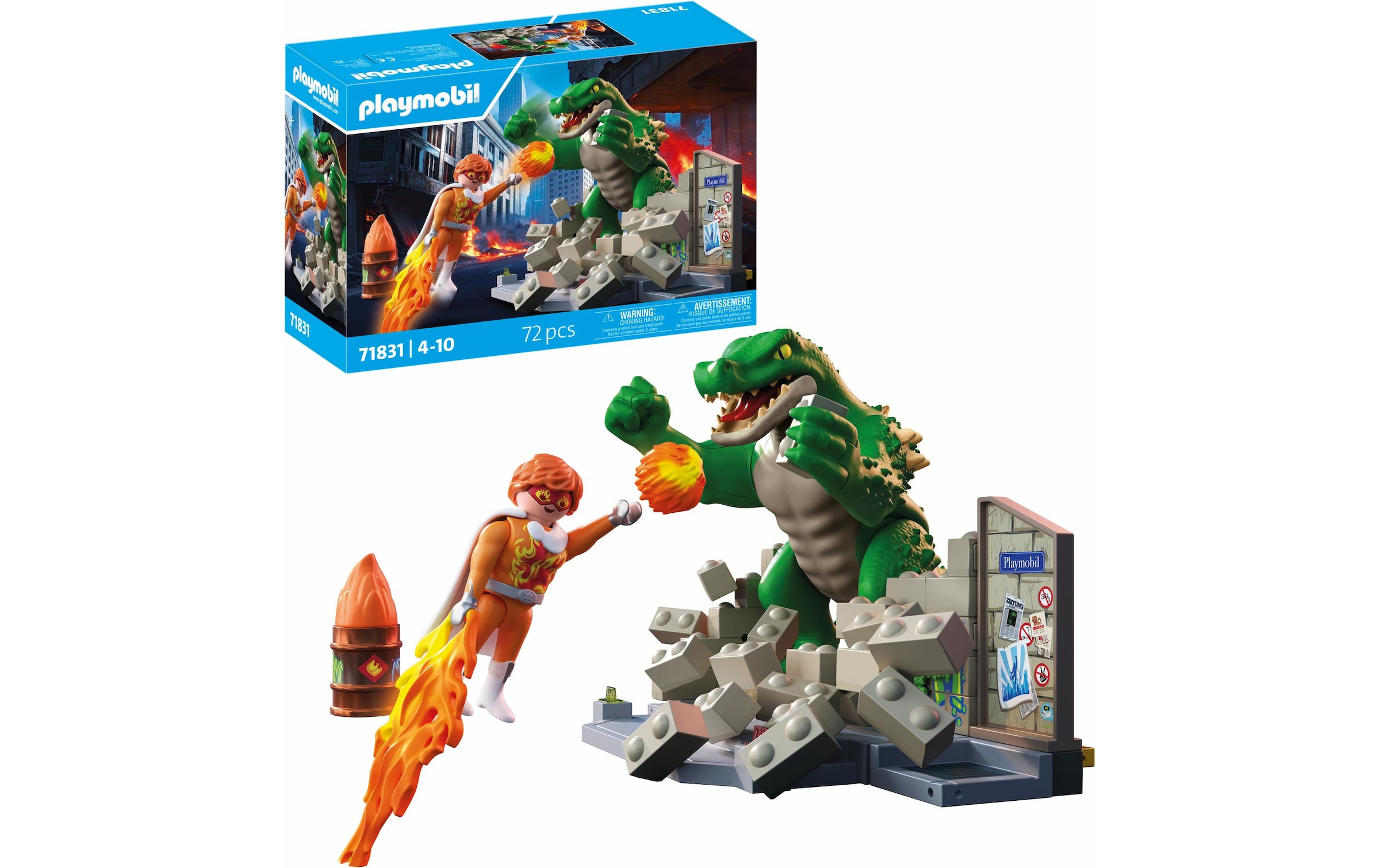 Playmobil® Jeu de construction »Helden-Showdown mit der Riesenechse (71831), Heroes« Made in Europe