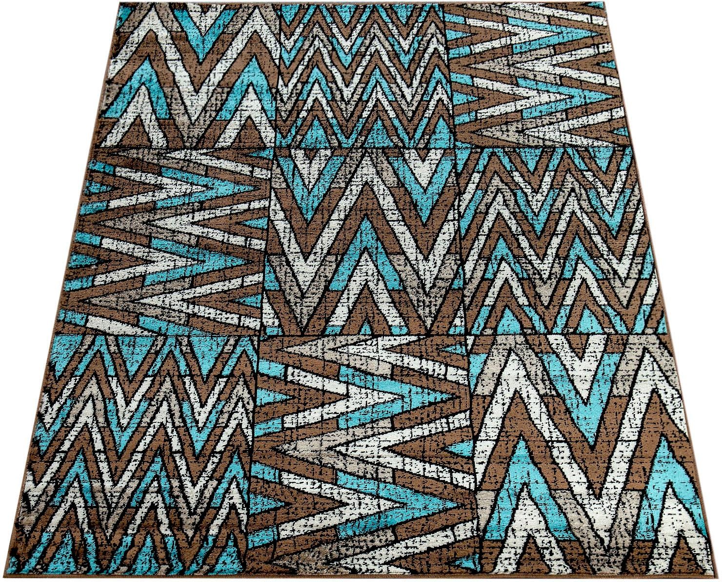 Image of Paco Home Teppich »Metro 159«, rechteckig, 13 mm Höhe, Kurzflor, Wohnzimmer bei Ackermann Versand Schweiz