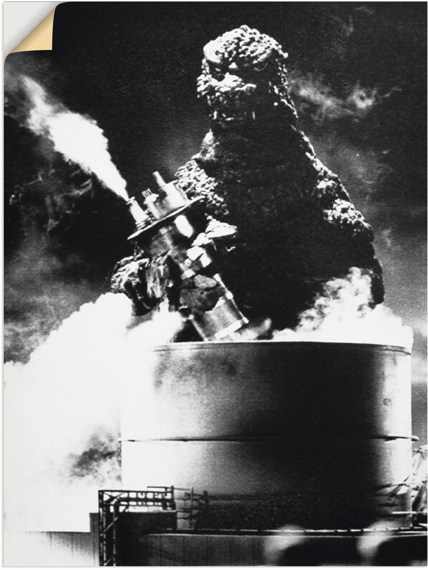 Image of Artland Wandbild »Godzilla III«, Film, (1 St.), in vielen Grössen & Produktarten - Alubild / Outdoorbild für den Aussenbereich, Leinwandbild, Poster, Wandaufkleber / Wandtattoo auch für Badezimmer geeignet bei Ackermann Versand Schweiz