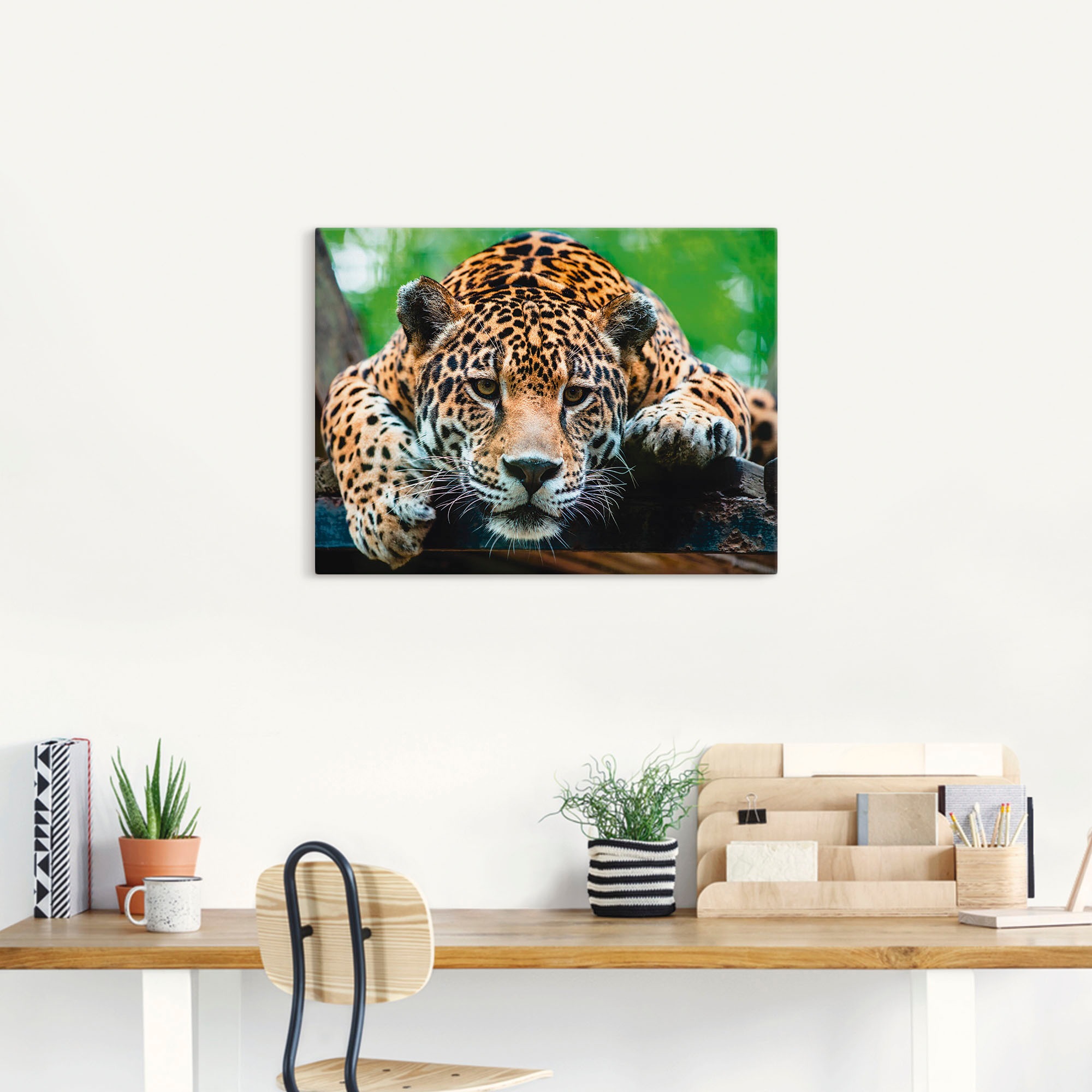 Artland Tableau sur toile »Südamerikanischer Jaguar« 1 cuis tlg. auf Holzrahmen gespannt