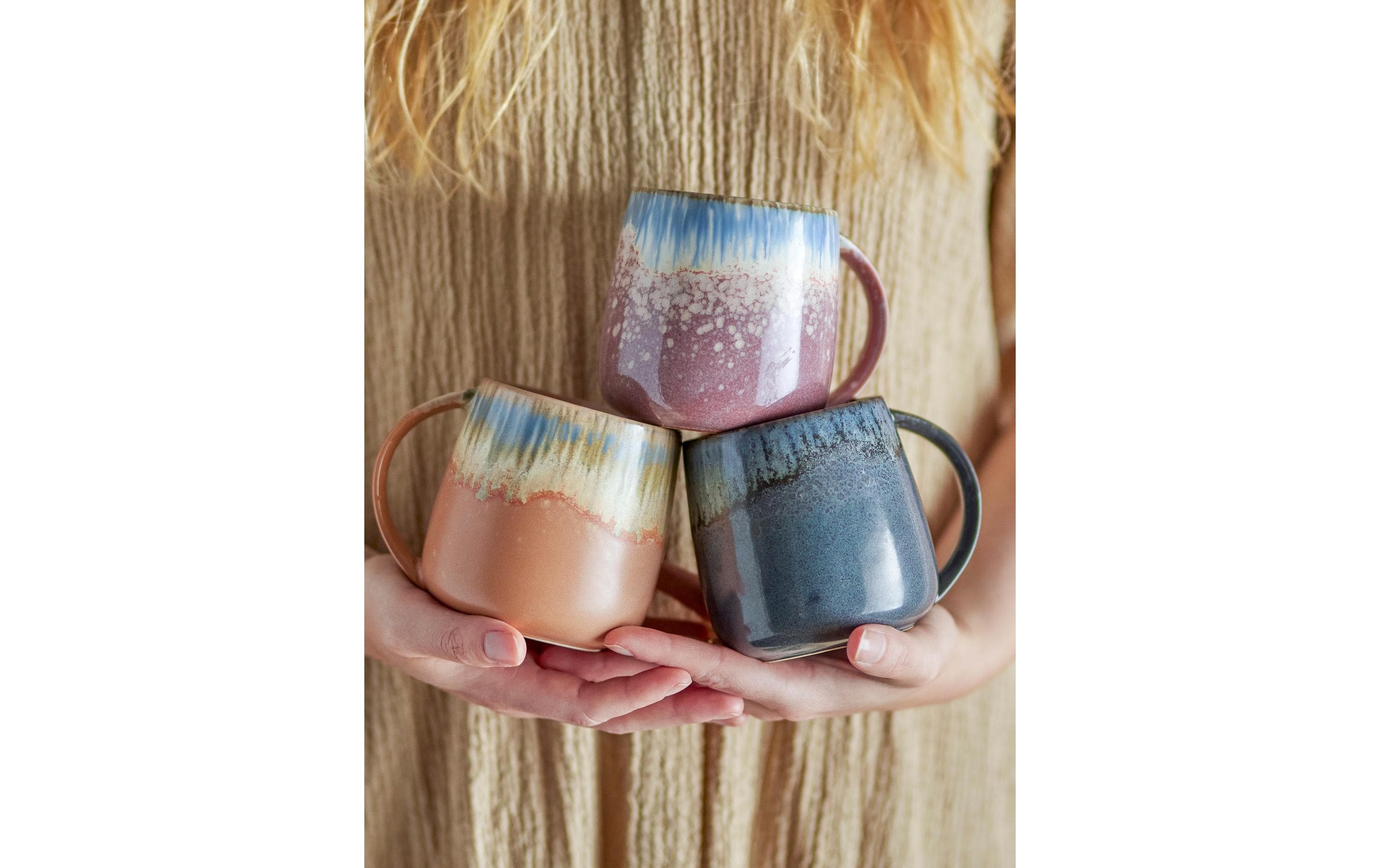 Bloomingville Tasse »Cloe 380 ml, 3 Stück«