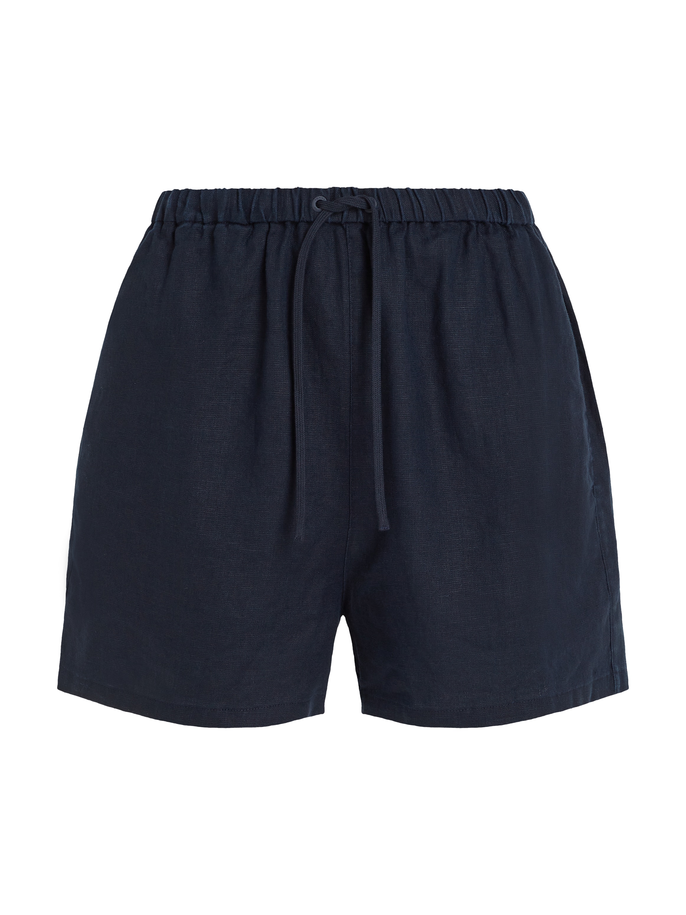 Tommy Hilfiger Shorts »PULL ON CASUAL LINEN SHORT«, mit Logostickerei