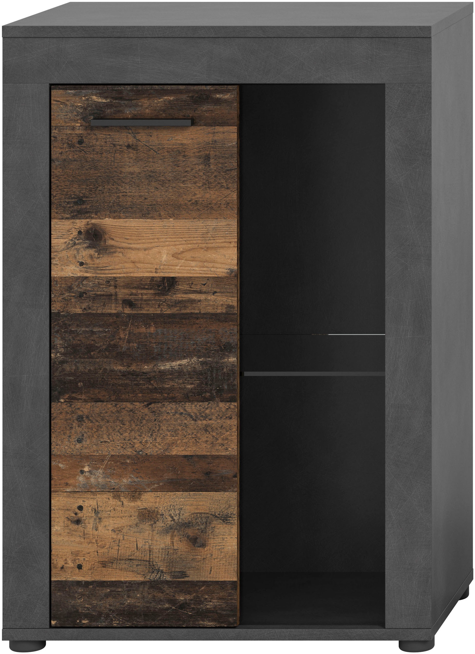 INOSIGN Vitrine »Aosta, Breite 60 cm, stehend oder hängend, in verschiedenen Farben«, Türanschlag wechselbar, 1 Glaseinlegeboden, Hängeeitrine, Standvitrine