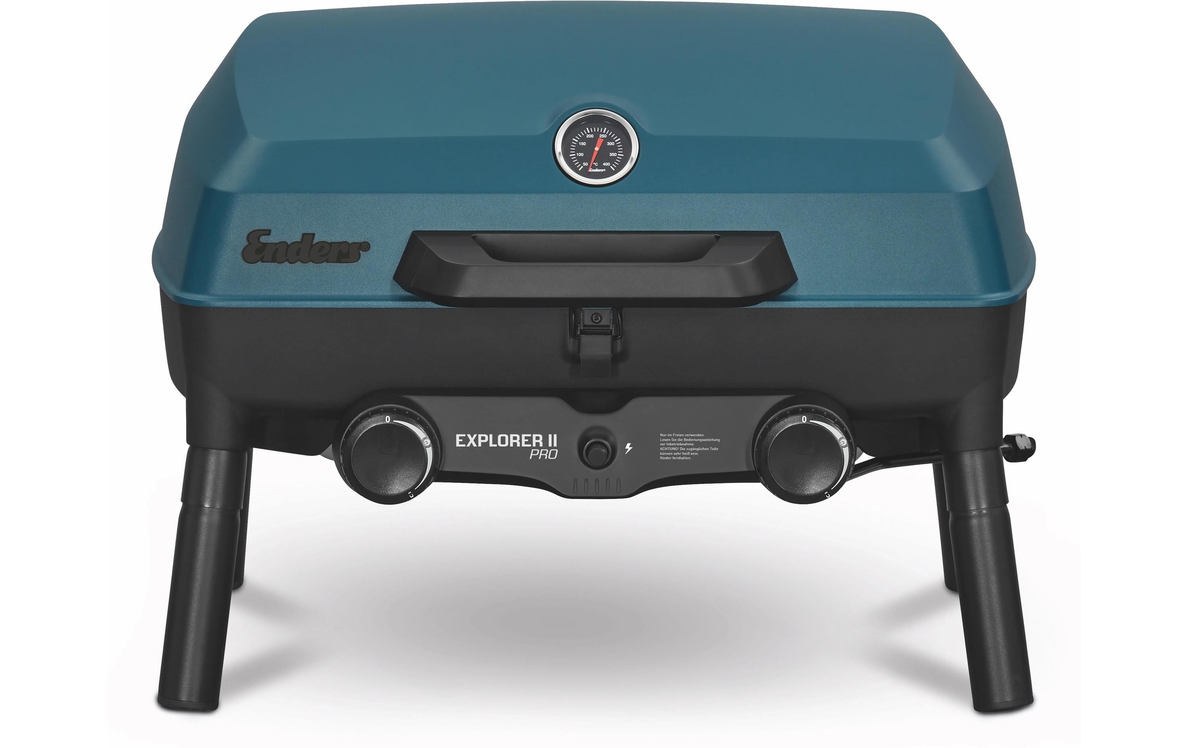 Enders® Gasgrill »Explorer II Pro« Mobiler Gasgrill mit zwei Edelstahlbrennern und Aluguss-Haube