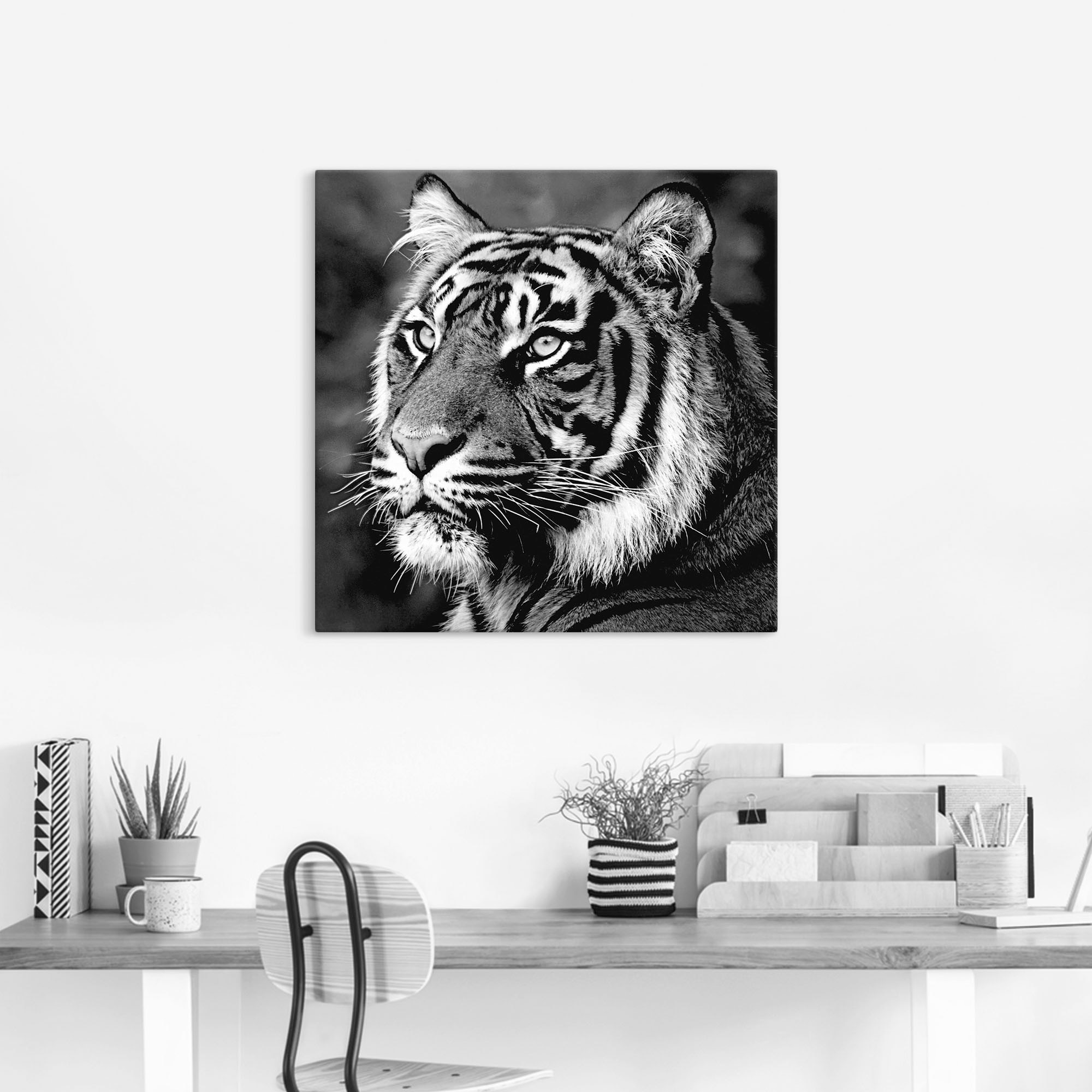 Artland Tableau sur toile »Tiger« Animaux sauvages 1 cuis tlg. tendu sur cadre en bois