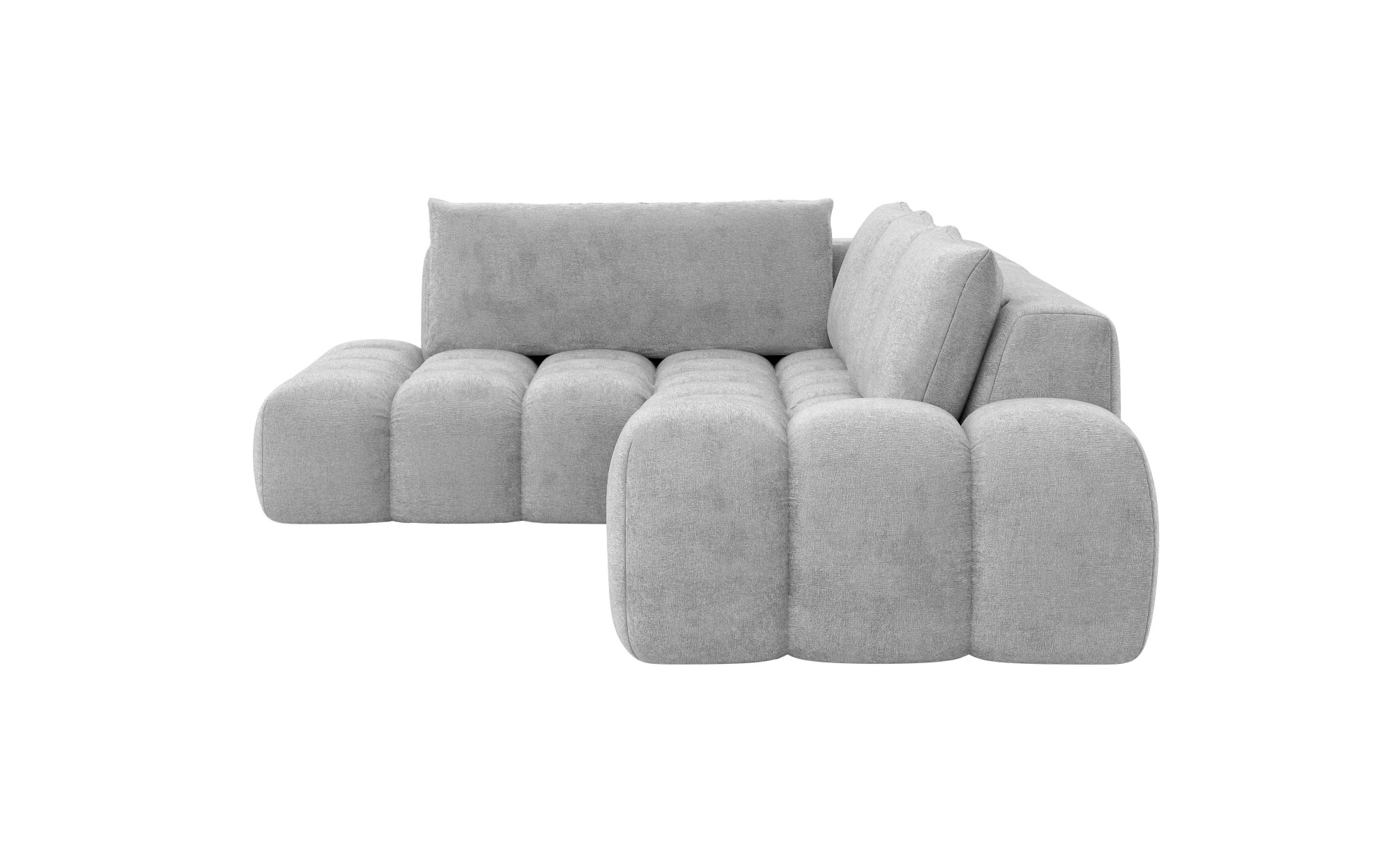 INOSIGN Ecksofa »AZITA klein, L-Form, elegant und bequem Designsofa«, lose Rückenkissen, traumhafte Steppung, Masse B/T/H: 296/176,5/89 cm