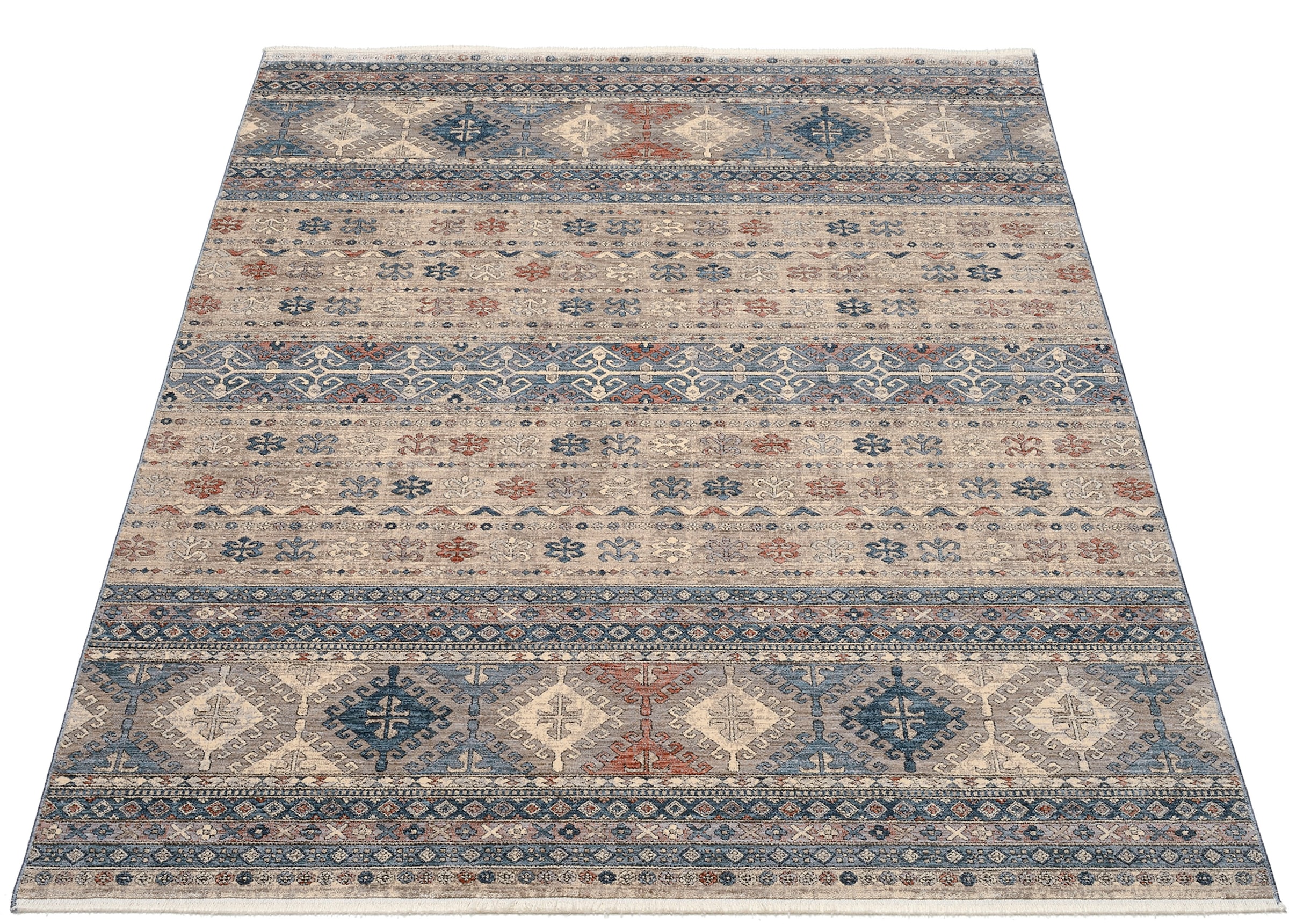 Image of OCI DIE TEPPICHMARKE Teppich "GRAND FASHION IKARUS" rechteckig 5 mm Höhe Vintage Optik, feine Fransen, Wohnzimmer