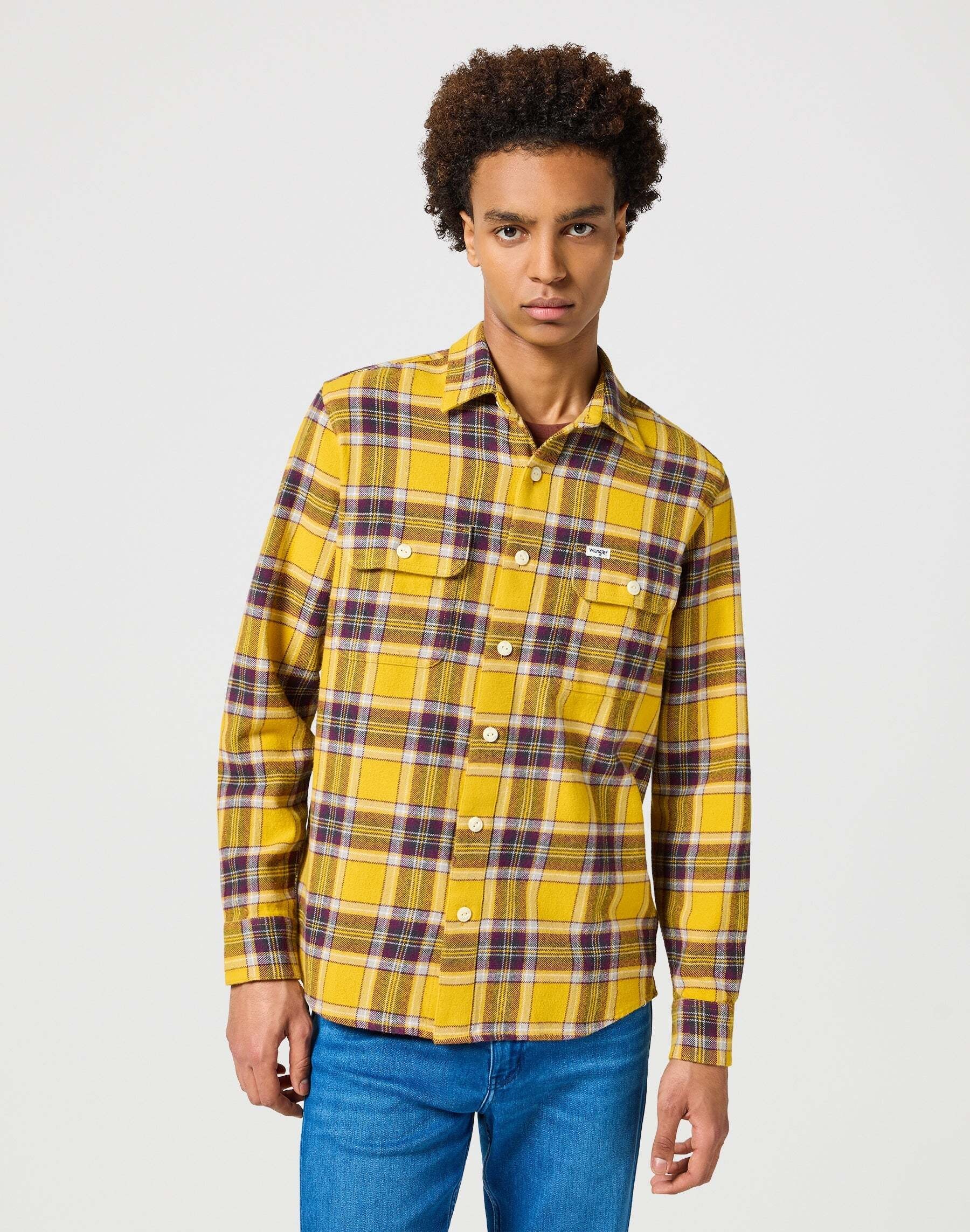 Wrangler Langarmhemd »WRANGLER Langarmhemd Two Pocket Shirt«