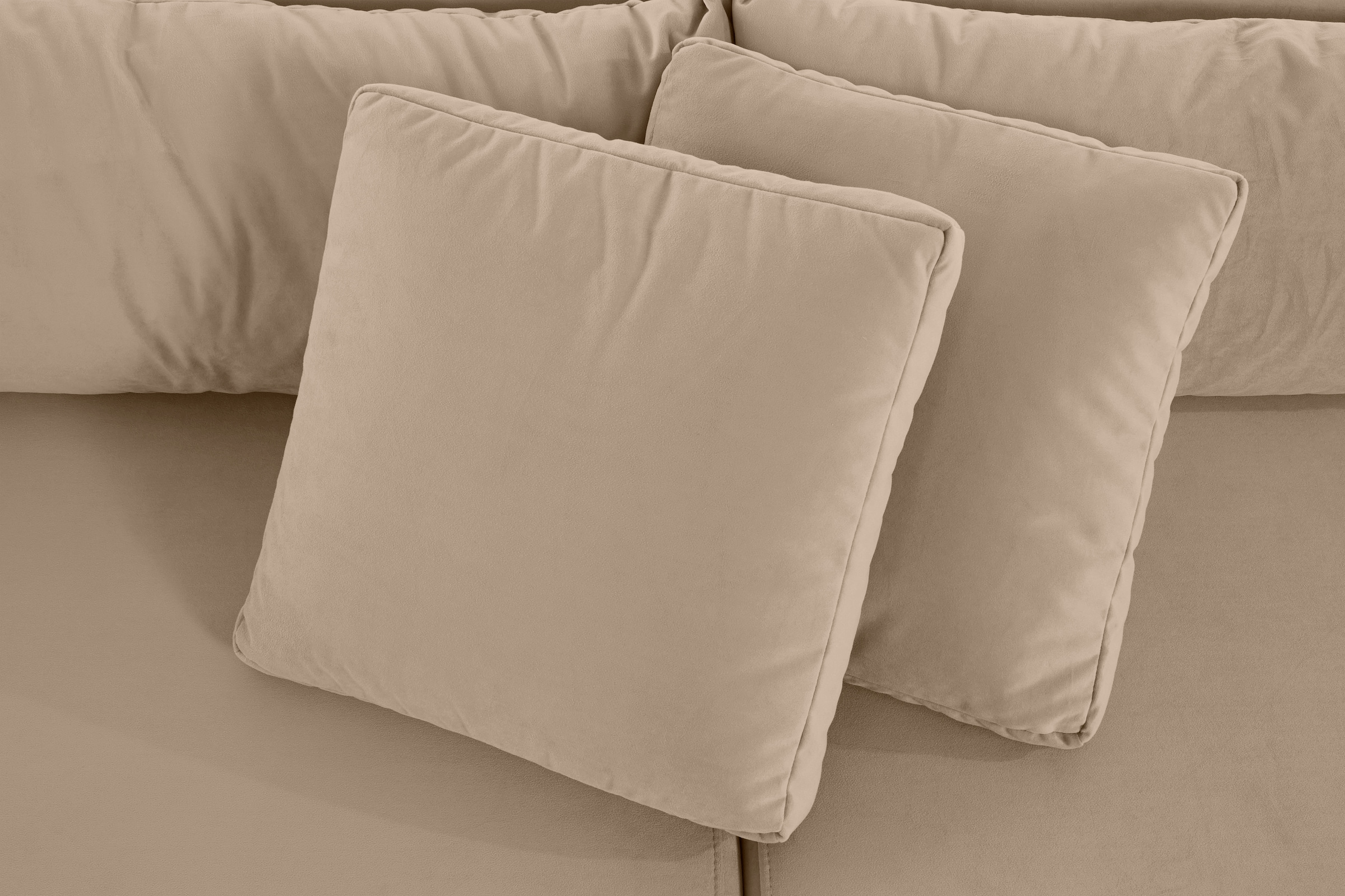 INOSIGN Ecksofa »Marva 3tlg. L-Form«, beide Armlehnelemente ausziehbar für Bettfunktion, mit Bettkasten