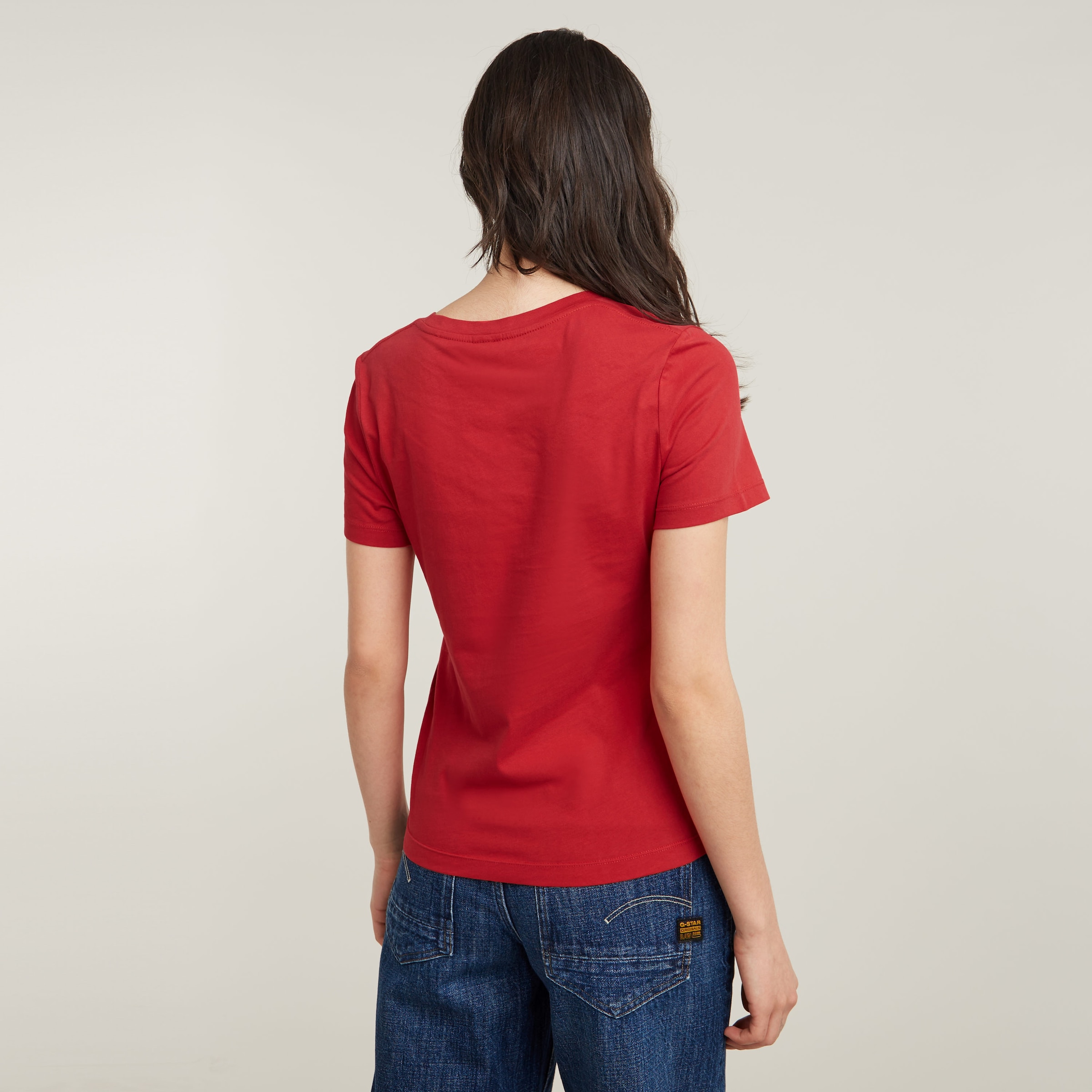 G-STAR T-Shirt »G-Script Shiny R«, mit Ton-in-Ton Schriftzug
