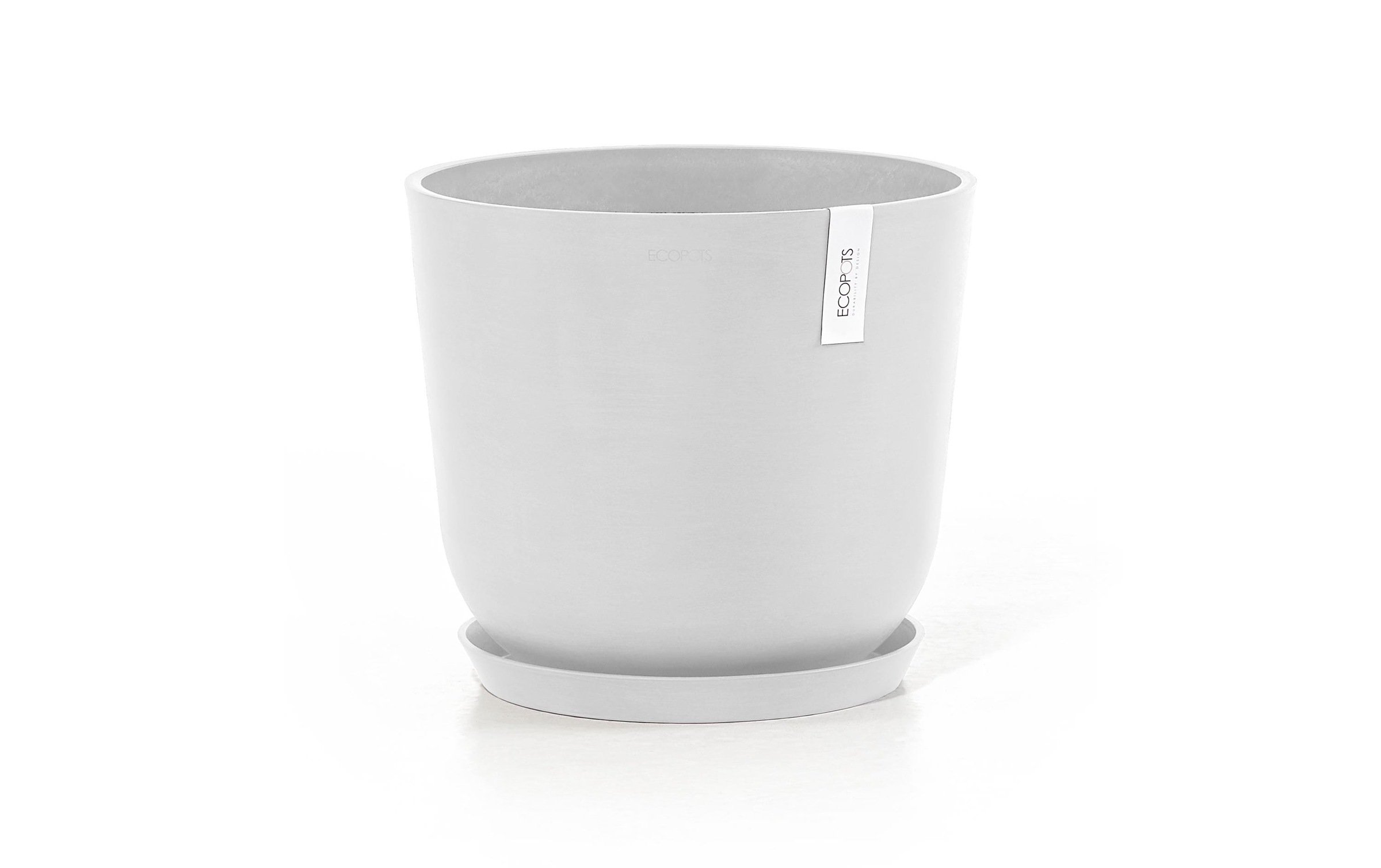 ECOPOTS Pflanzkübel »Oslo 35 Weiss«, (1 St.)