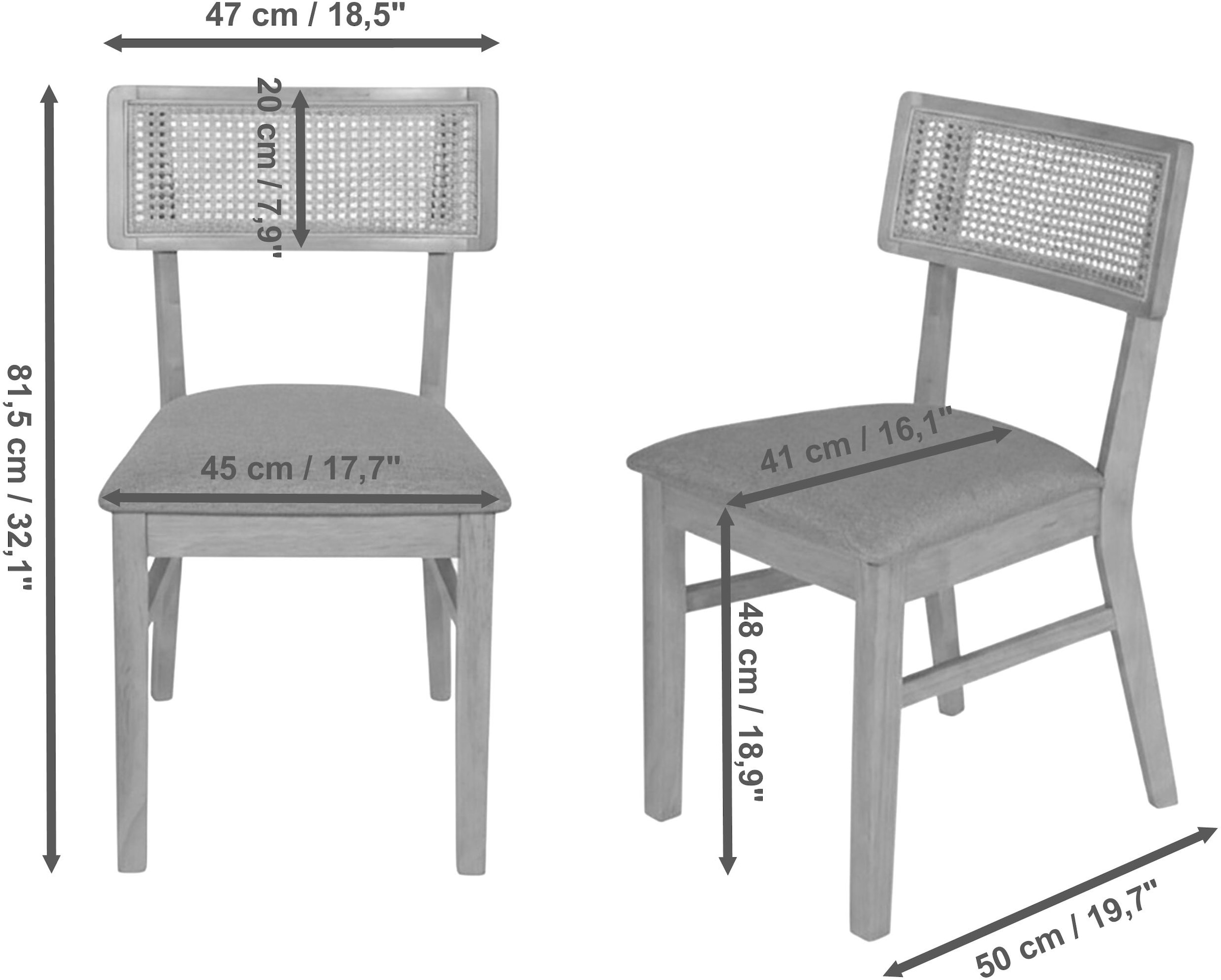 Jahnke Esszimmerstuhl »VIENNA SIT DUO« () Esszimmerstuhl (2er Set), Massivholz, gepolstert, bis 110 kg belastbar