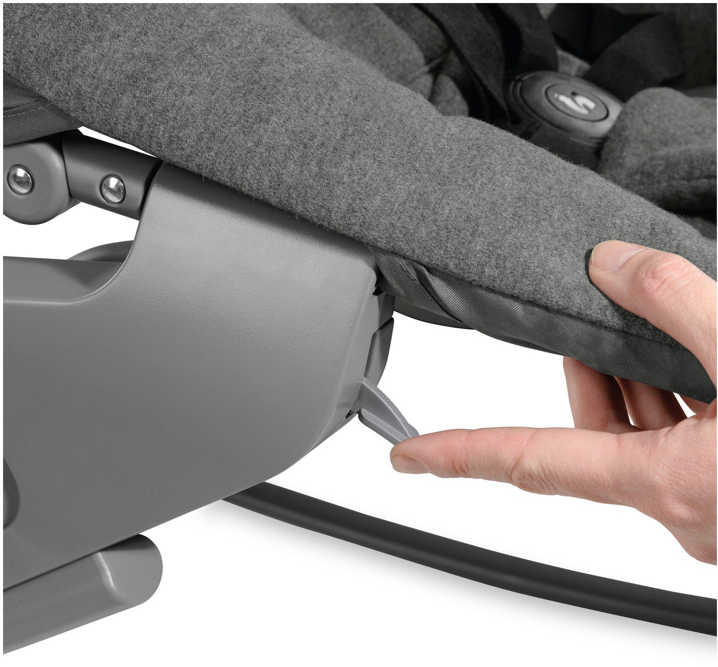 Hauck Babywippe »Alpha Bouncer Premium, Dark Grey« bis 9 kg für Neugeborene mit Wippgestell, für Hochstuhl Alpha+ und Beta+