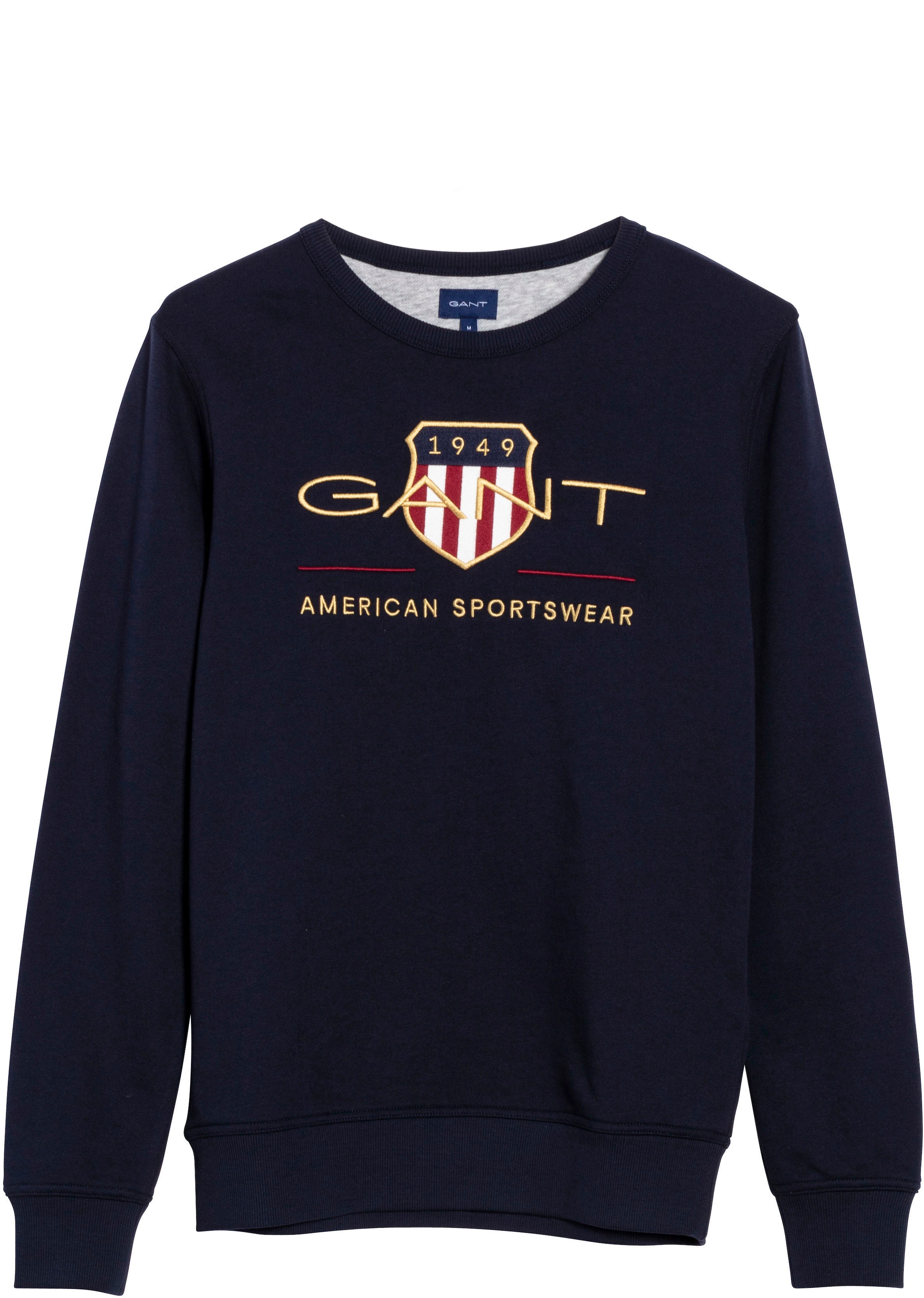 Image of Gant Sweatshirt »ARCHIVE SHIELD C-NECK«, mit geripptem Rundhalsausschnitt bei Ackermann Versand Schweiz